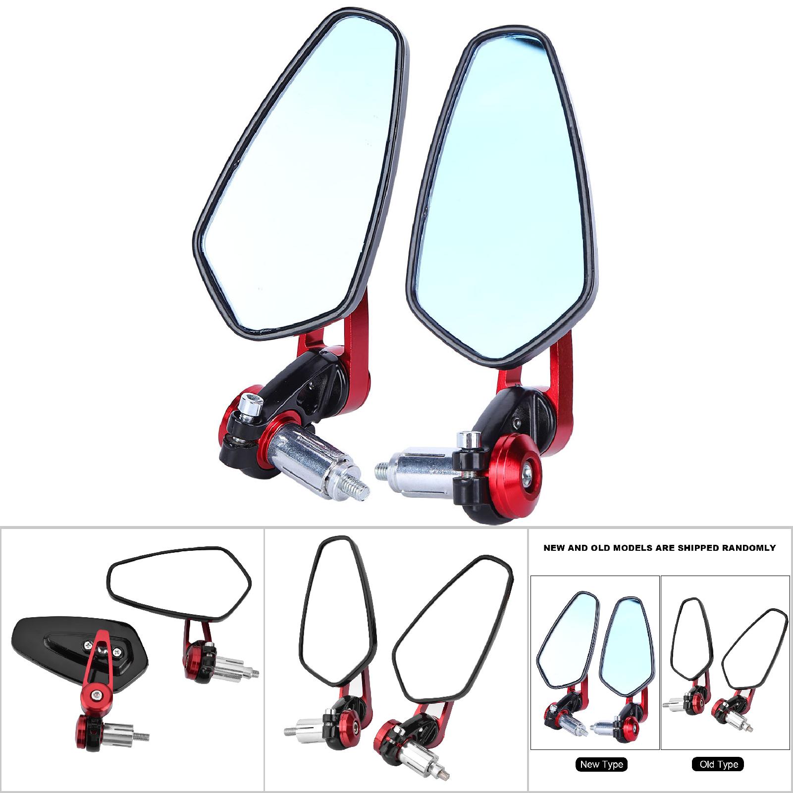 Universelle Motorrad-seitenspiegel, Aluminium, 22 Mm 7/8", Lenkerendspiegel, Rot