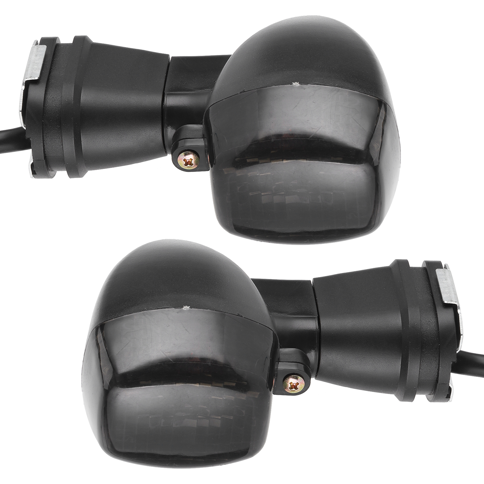 Motorradblinker, 2 Stück, Gelbe Und Schwarze Gläser, Kompatibel Mit Kawasaki Zx600, Ninja, Zx-6r, Blinker
