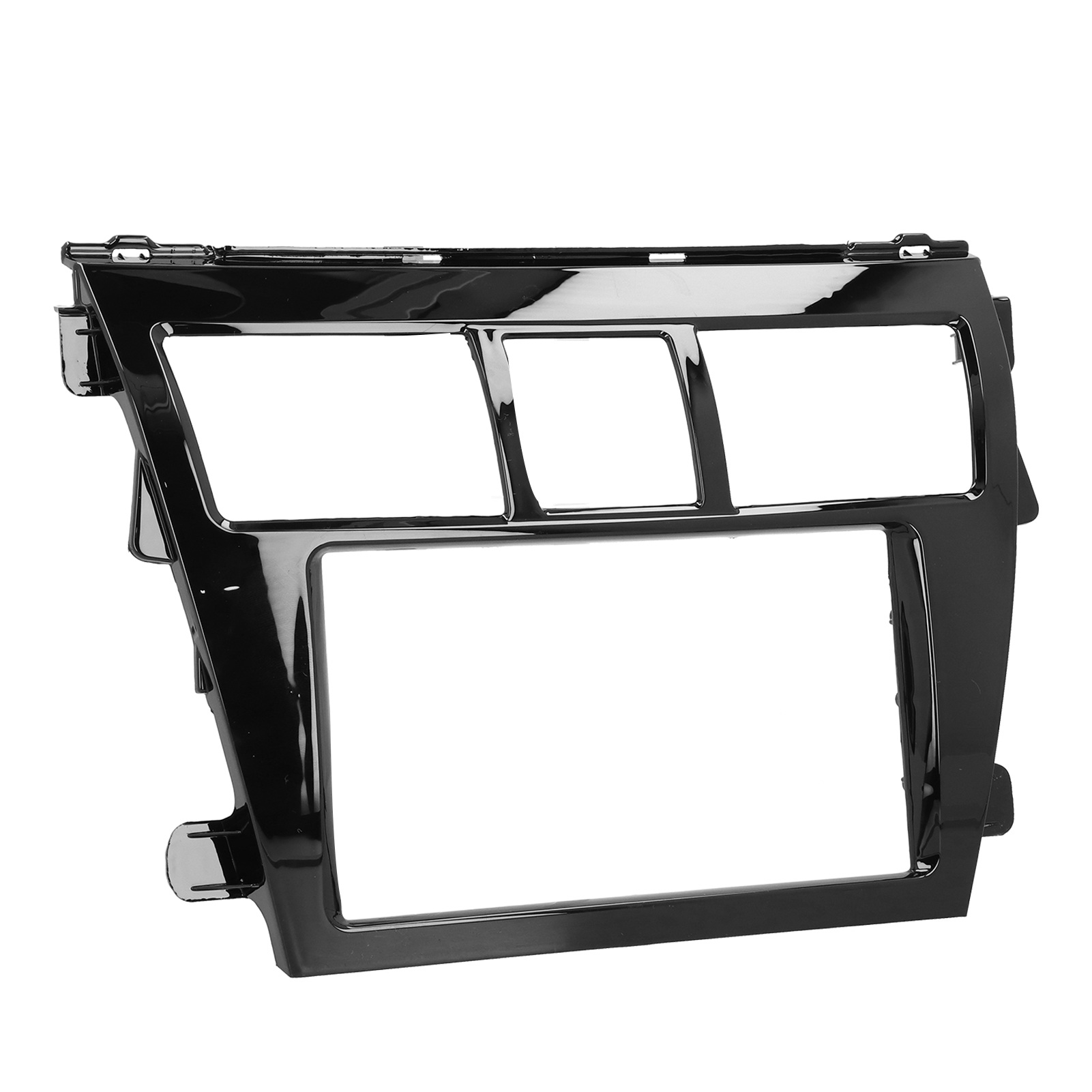 2-din-autoradio-mittelkonsolen-austauschsatz Für Yaris Limousine 2006-2012, Cd-blende Mit Bedienrahmen, Kompatibel Mit Autoradio.