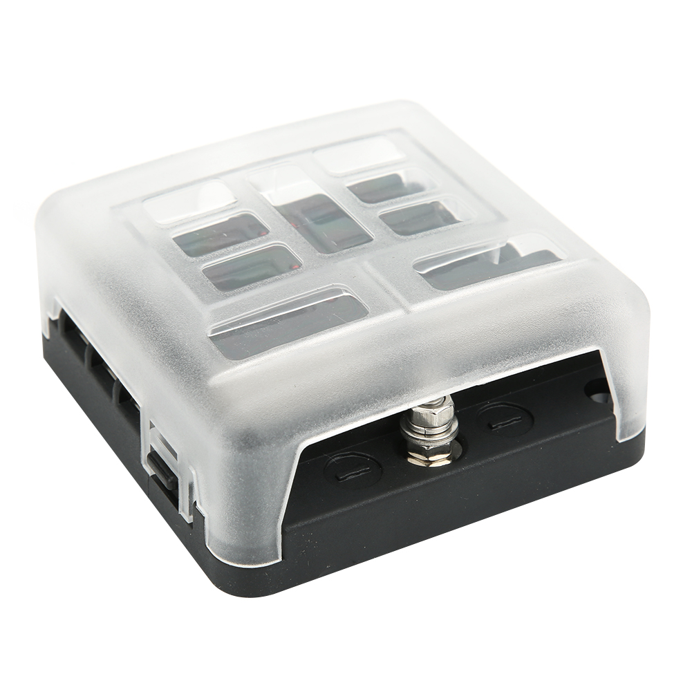 6-fach Sicherungskasten Für Auto Und Boot, Stromverteilung, Flachsicherungshalter, Blockpanel, 12 V–32 V