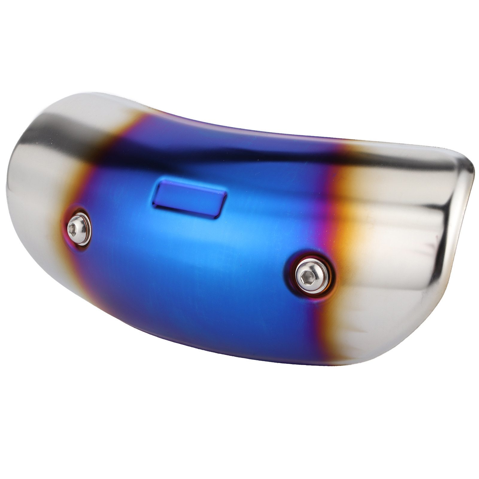Verchromte Motorrad-motorabdeckung, Universeller Hitzeschutz, Auspuffschutzabdeckung, Personalisierungszubehör, Mittelrohr, Glänzende Oberfläche, Hitzebeständig, Motorradkompatibel, Tuningteil.