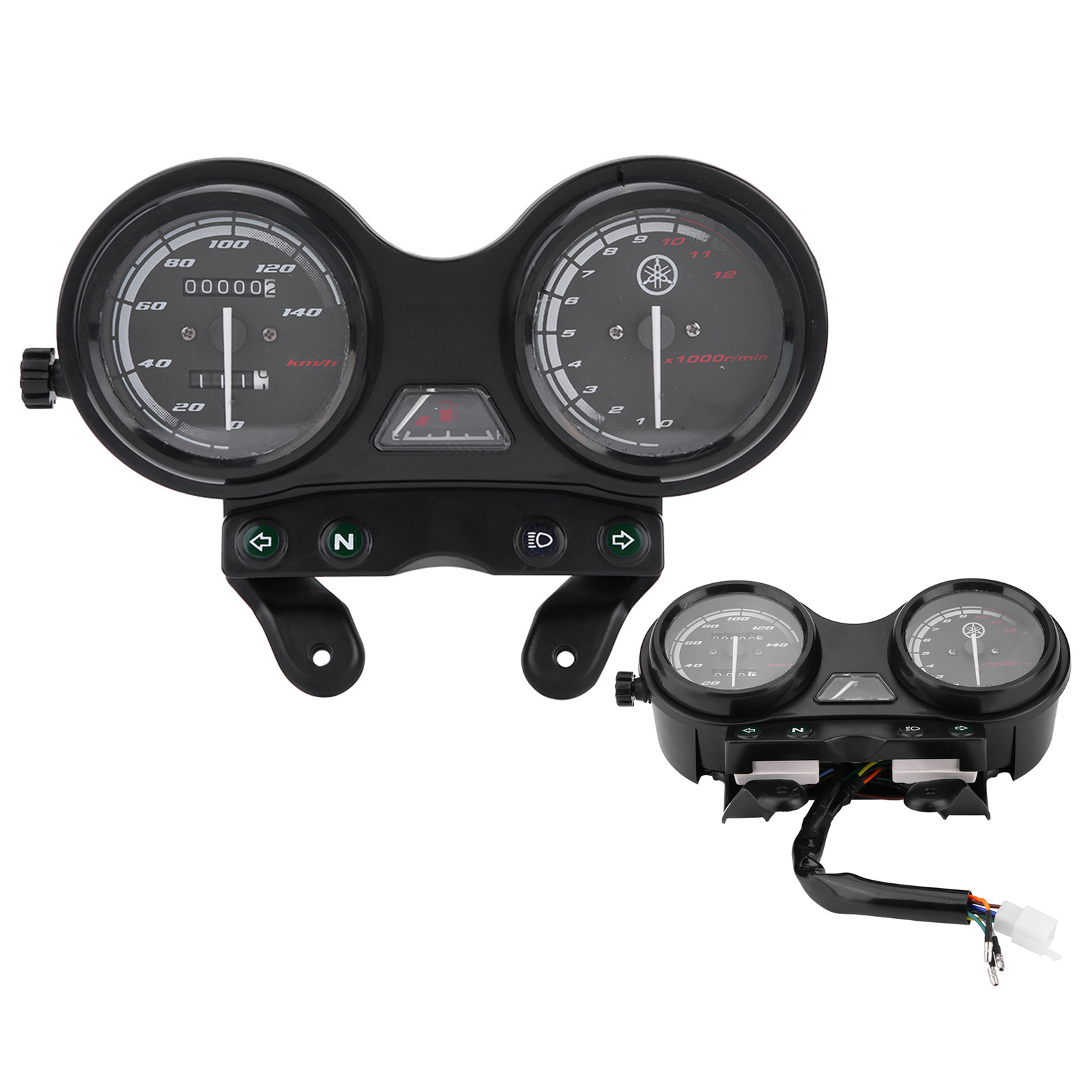 12000 U/min Lcd-motorradtacho, 12v Dc Kilometerzähler Für Ybr 125, Motorradzifferblatt Mit Beleuchtung, Motorradkompatibel
