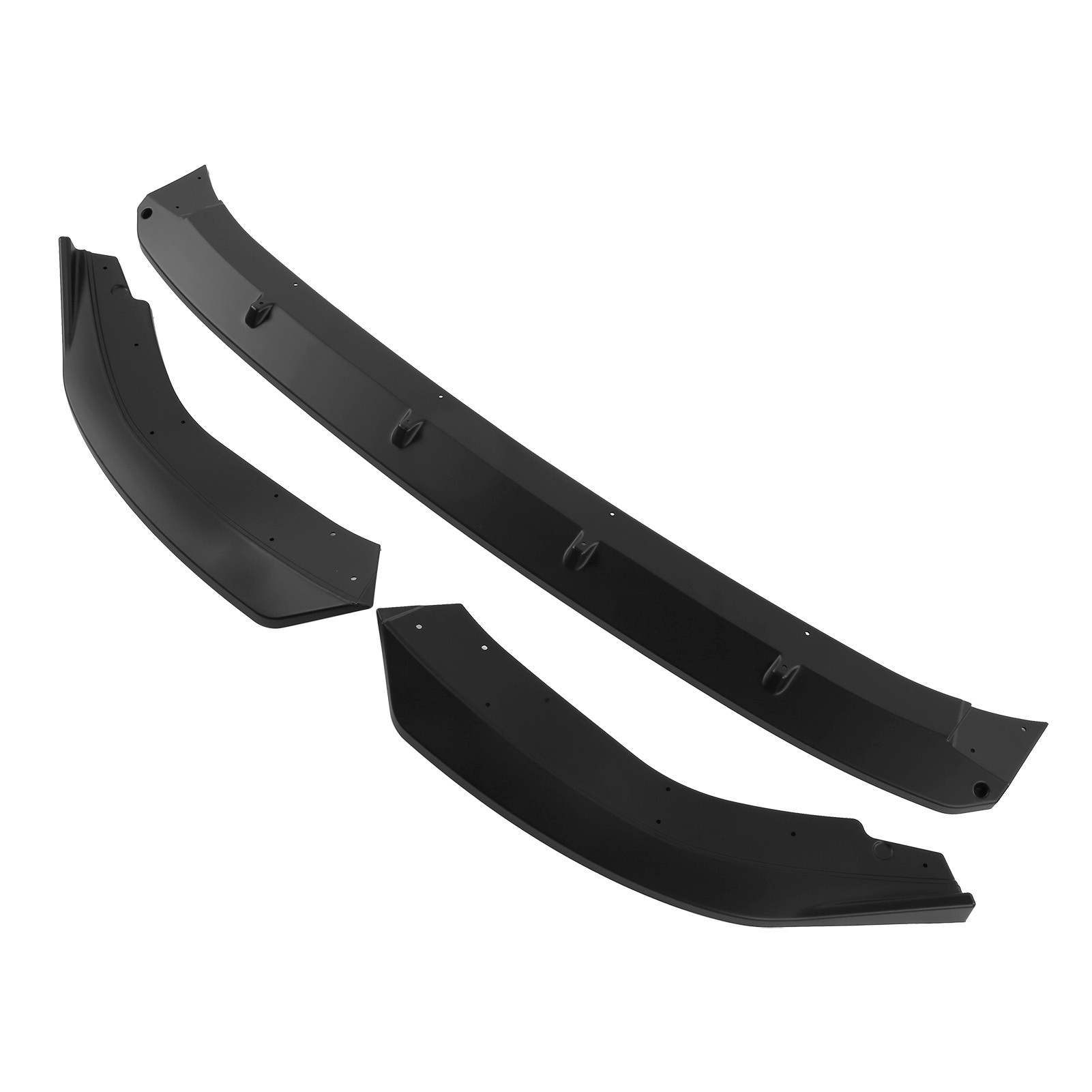 K·seek Design 3-teiliger Frontstoßstangensplitter-lippenspoiler Für Mk8 Ab 2021, Mattschwarz