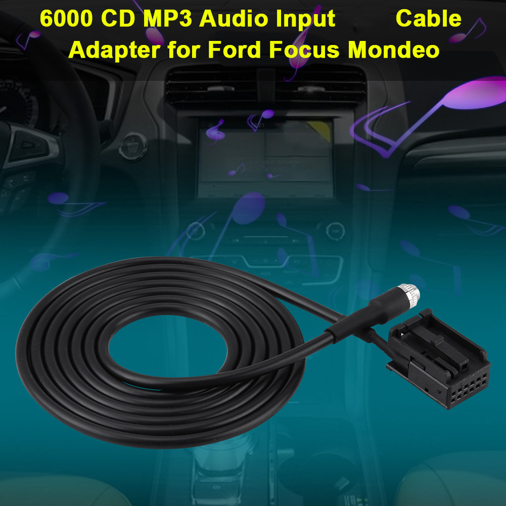 Aux 6000 Cd Mp3-adapterkabel Für Ford Focus Mondeo, Audioeingang Mit Entriegelungsschlüsseln