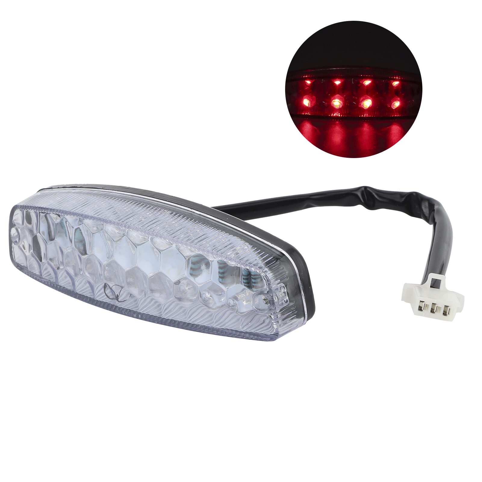 12v 18 Led Motorrad-rücklicht, Rücklicht Kompatibel Mit Chinesischen 4-rad-quads 50/70/90/110/125/150cc, Leistungsstarke Beleuchtung.