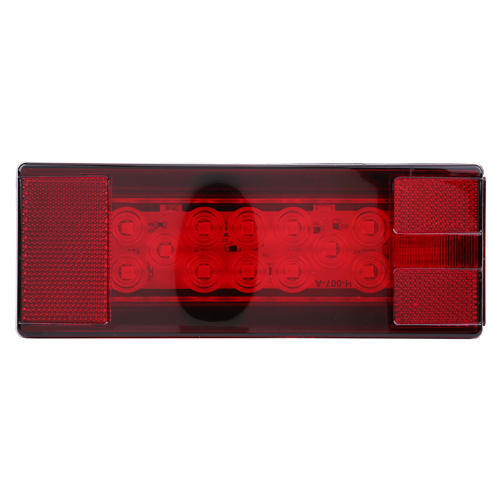 Linkes + Rechtes 12v Led Wasserdichtes Rotes Rechteck-rücklicht-set Für Pkw-anhänger Über 80 Zoll