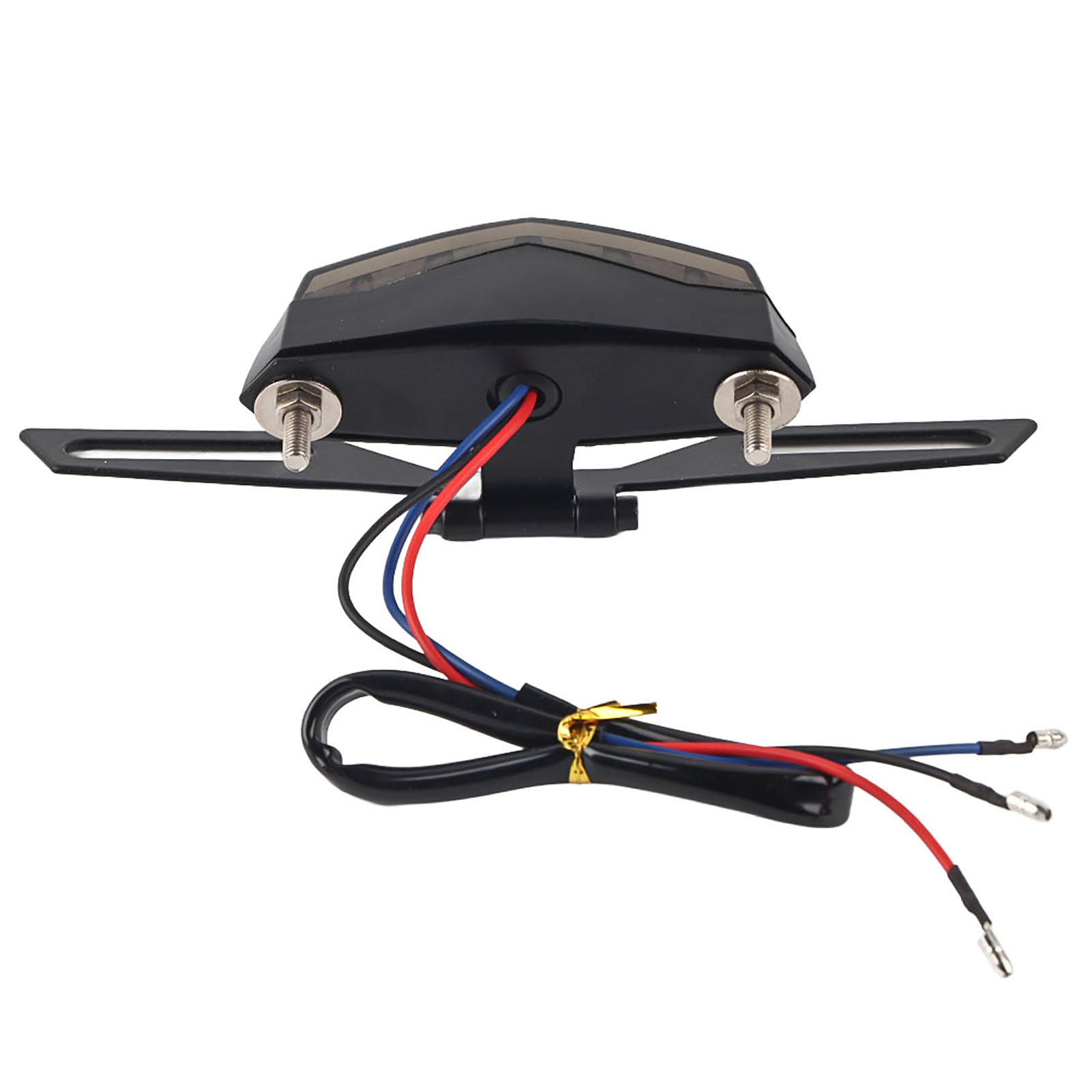 Kennzeichenhalterung Mit Led-rücklicht Für Motorrad/kreuzung, Rot/blau, 1 Stück, Bremslicht