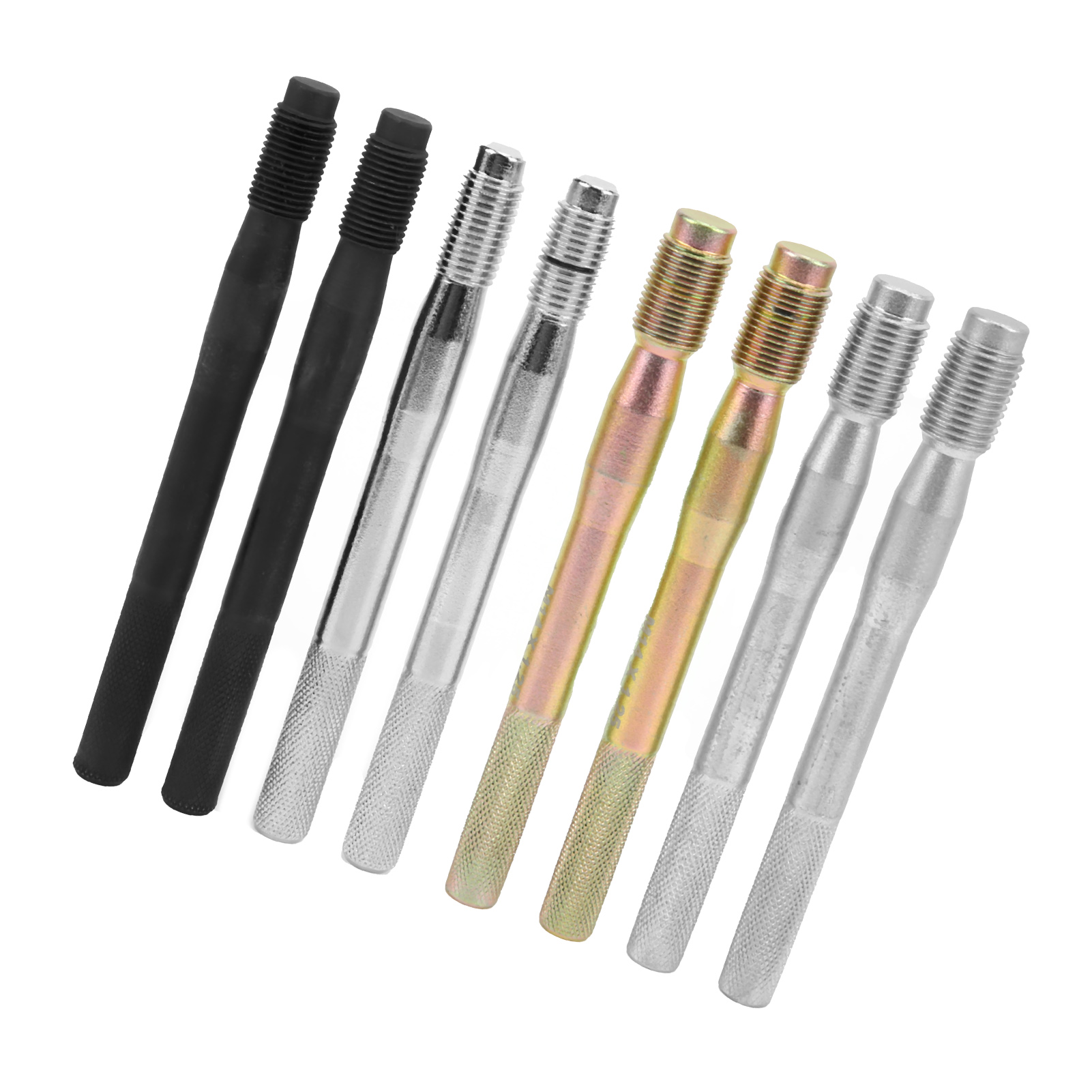 8-teiliges Set Zentrierbolzen Aus Legiertem Stahl, Befestigungs- Und Positionierungswerkzeuge, Gewinde M14x1,5/1,25 Und M12x1,5/1,25, Kompatibel Mit Den Meisten Fahrzeugen