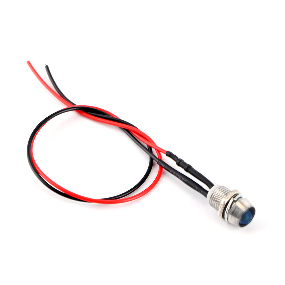 4 X 12v 8mm Blaue Led-kontrollleuchten Für Armaturenbrett, Auto-/transporter-blinker, Set Von Kontrollleuchten