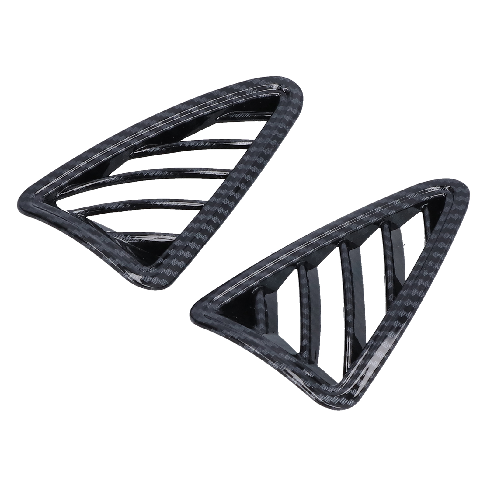 2 Lufteinlassblenden Aus Kohlefaser Für Mazda Cx-3 (2017–2018), Carbon-optik, Oberer Ersatz, 2-teiliges Set