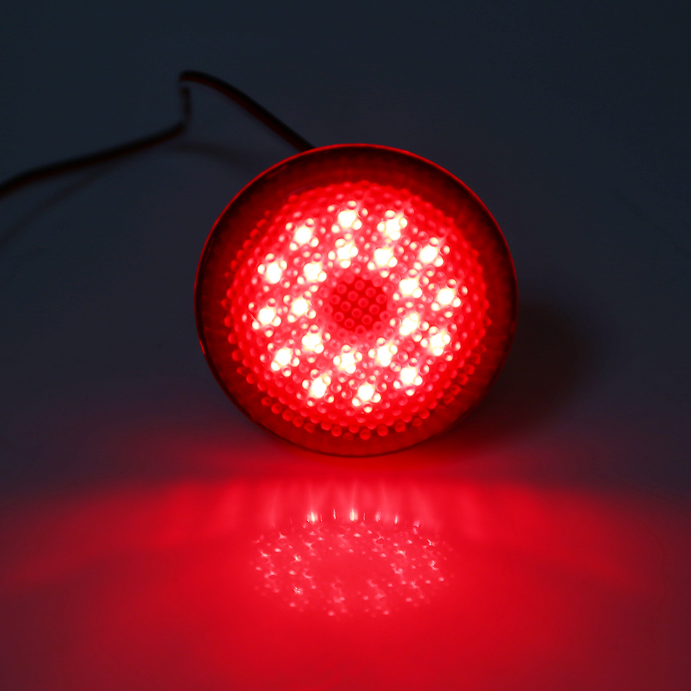 6,8 Cm Led-rückleuchte Für Toyota Corolla, Stoßstangenreflektor, Brems- Und Nebelscheinwerfer, Rote Bremsleuchte
