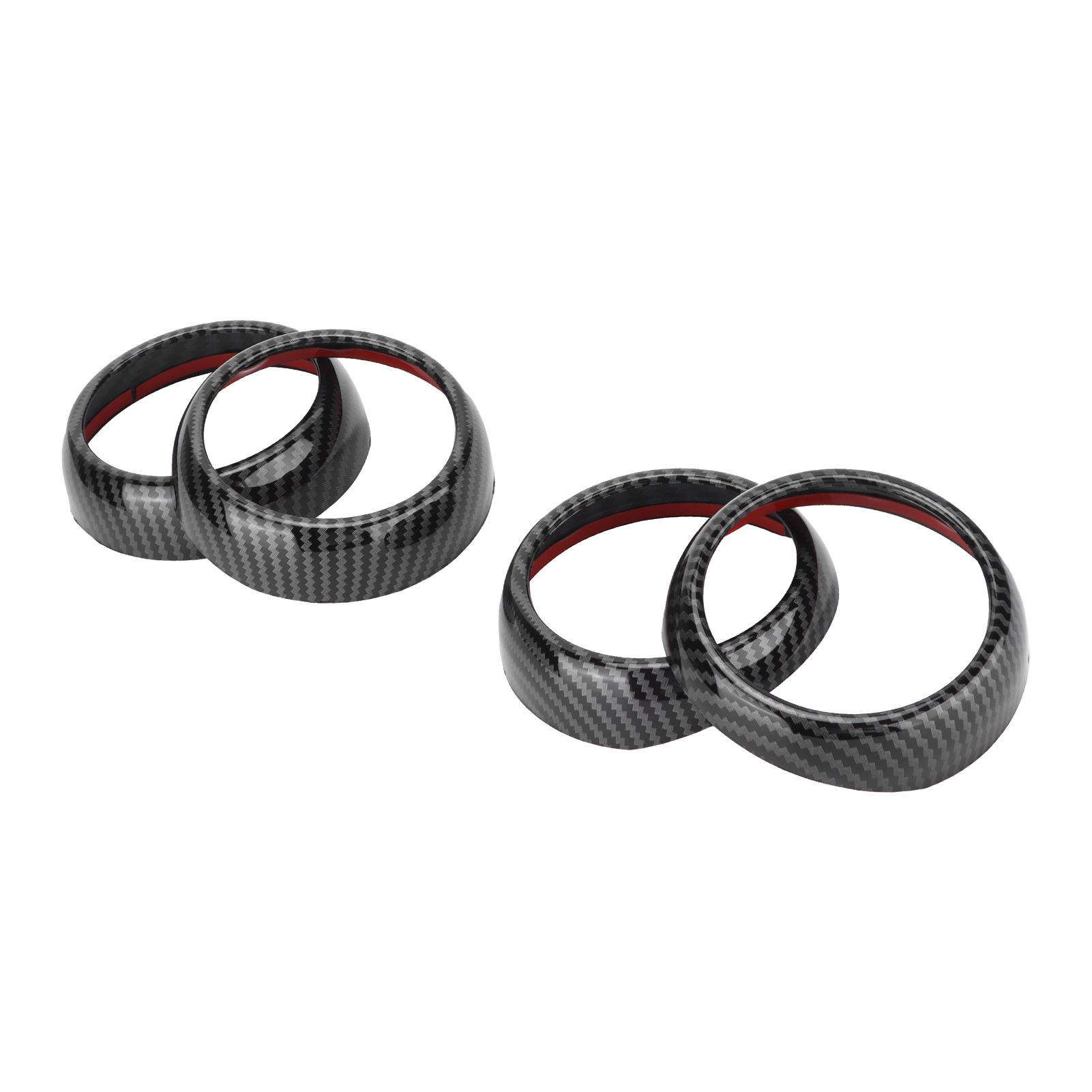 Lüftungsauslass Aus Kohlefaser, Ersatzblenden Für Smart Fortwo/forfour 453 (2015-2021), 2-teiliges Set, Carbon-optik, Interieur-zubehör.