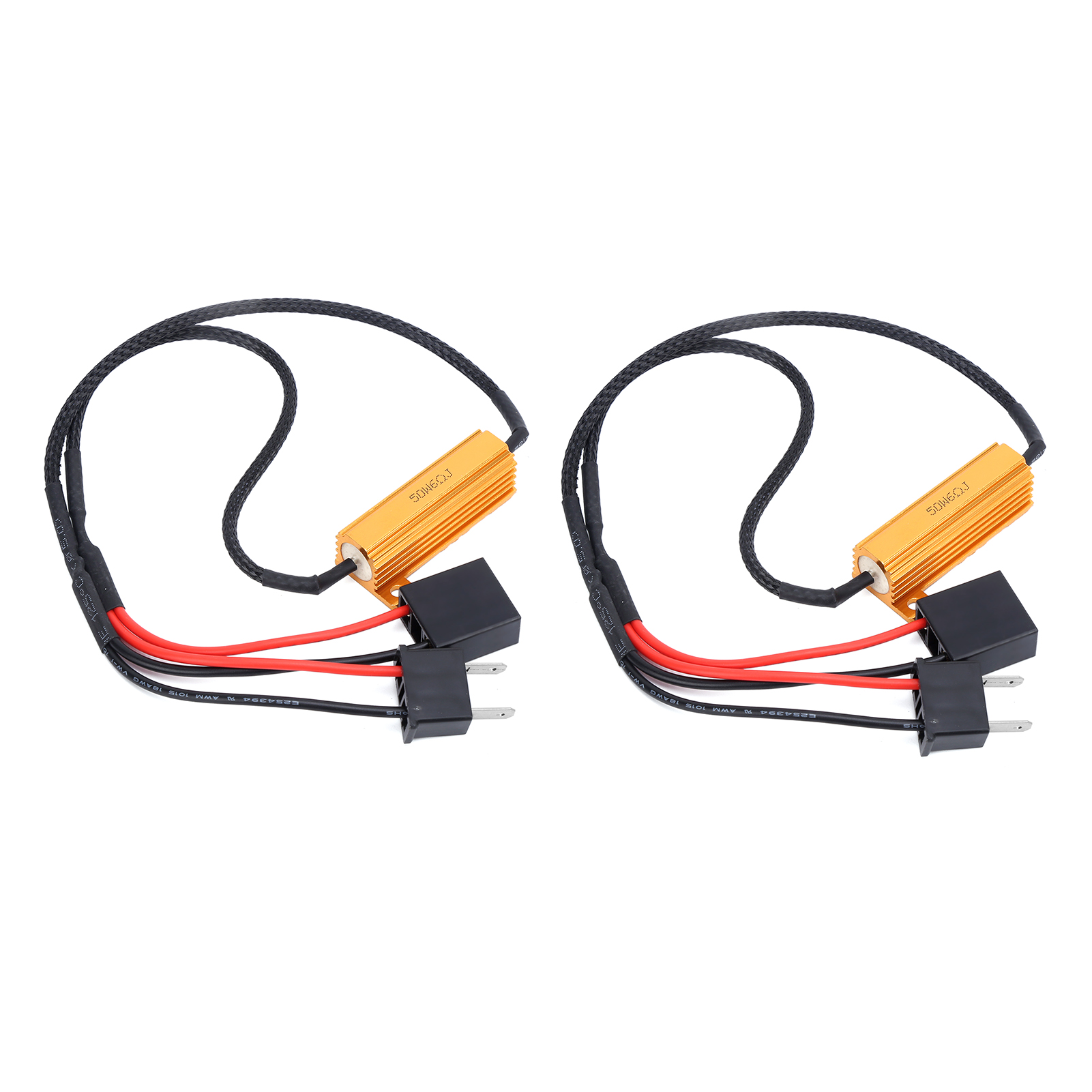 2x H7 50w Led-dekodierung 6ω Widerstand Anti-fehler Automatischer Blinkerkorrektor Für Abblendlicht Und Blinker