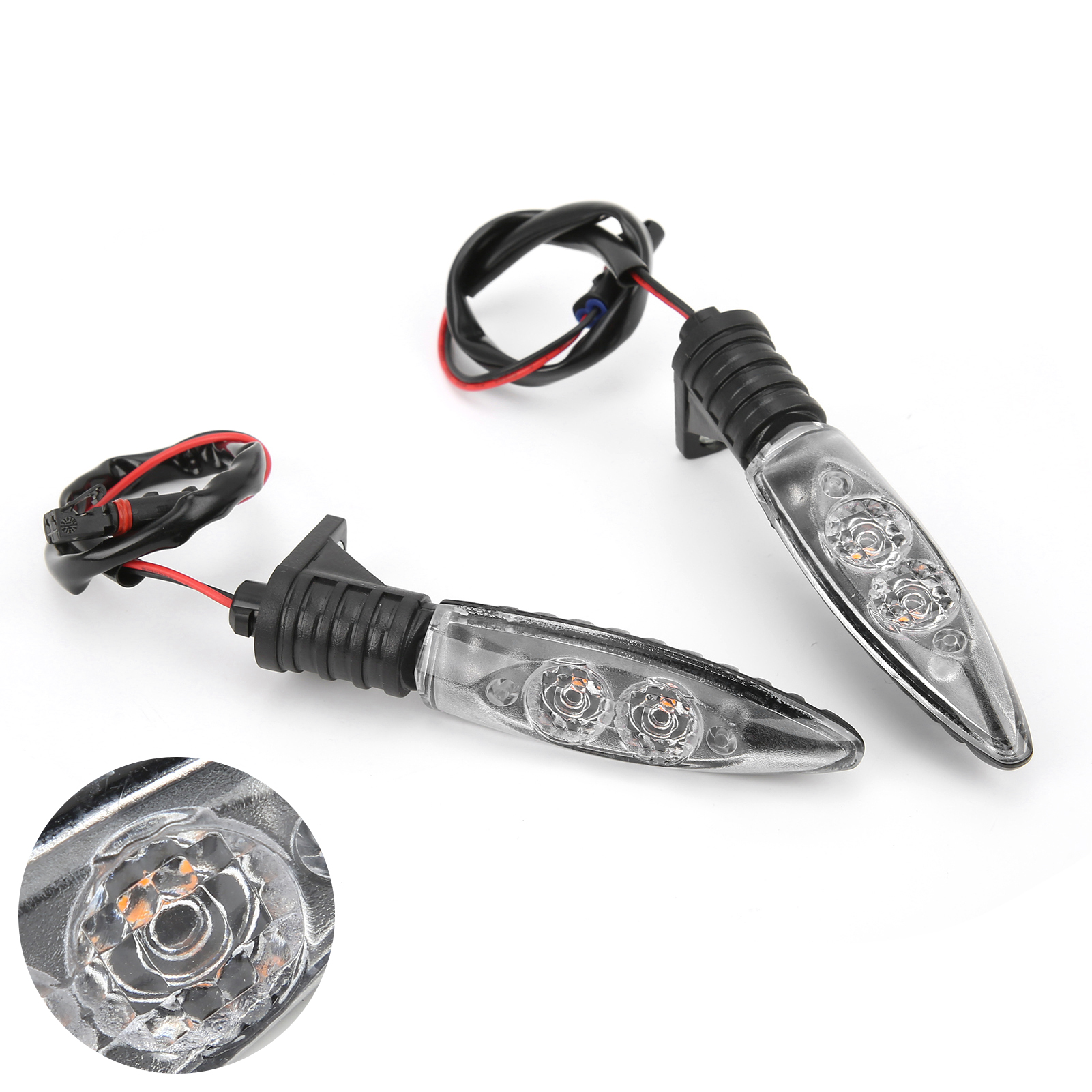 12v Led-frontblinker, Kompatibel Mit S1000rr, R1200gs Und F800gs, Klare Gläser, Paar Als Ersatz Für Motorräder