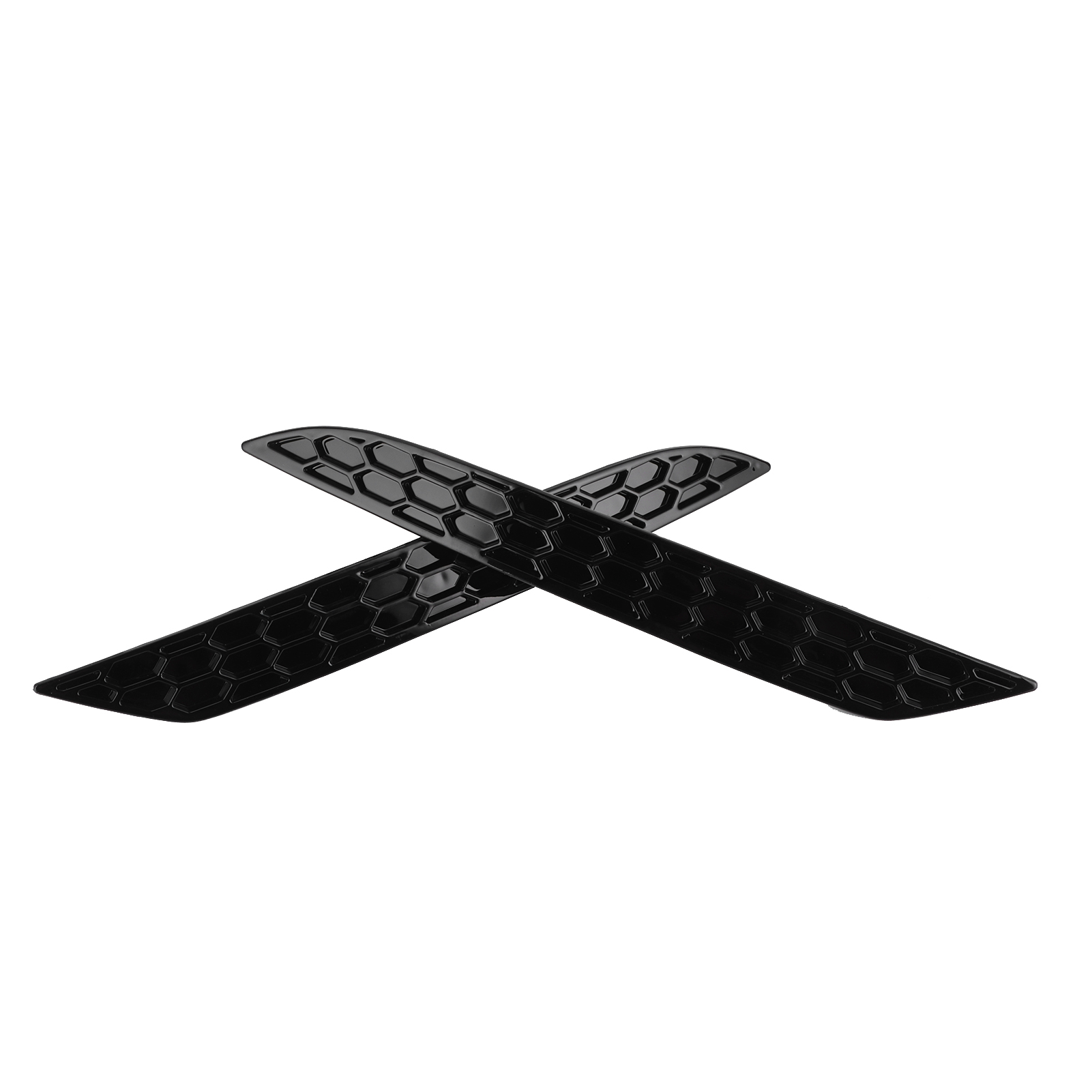 2 Stück Glänzend Schwarze Wabenreflektoren Hinten Als Ersatz Für Vw Golf Mk7.5 Gtd R 2017-2020 (set)
