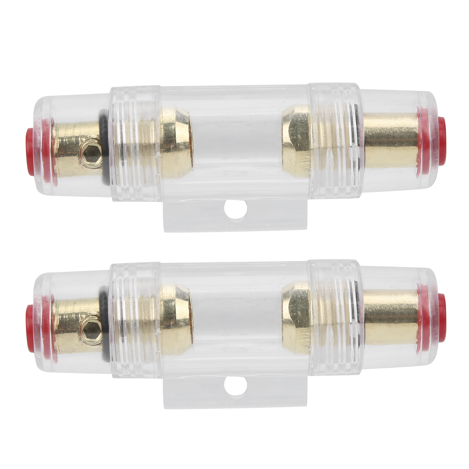 Agu 2-teiliger Kfz-sicherungshalter Mit 60-a- Und 80-a-sicherungen, Kompatibel Mit 4-, 6- Und 8-awg-kabeln, 12–24 V, Wasserdichtes Gehäuse