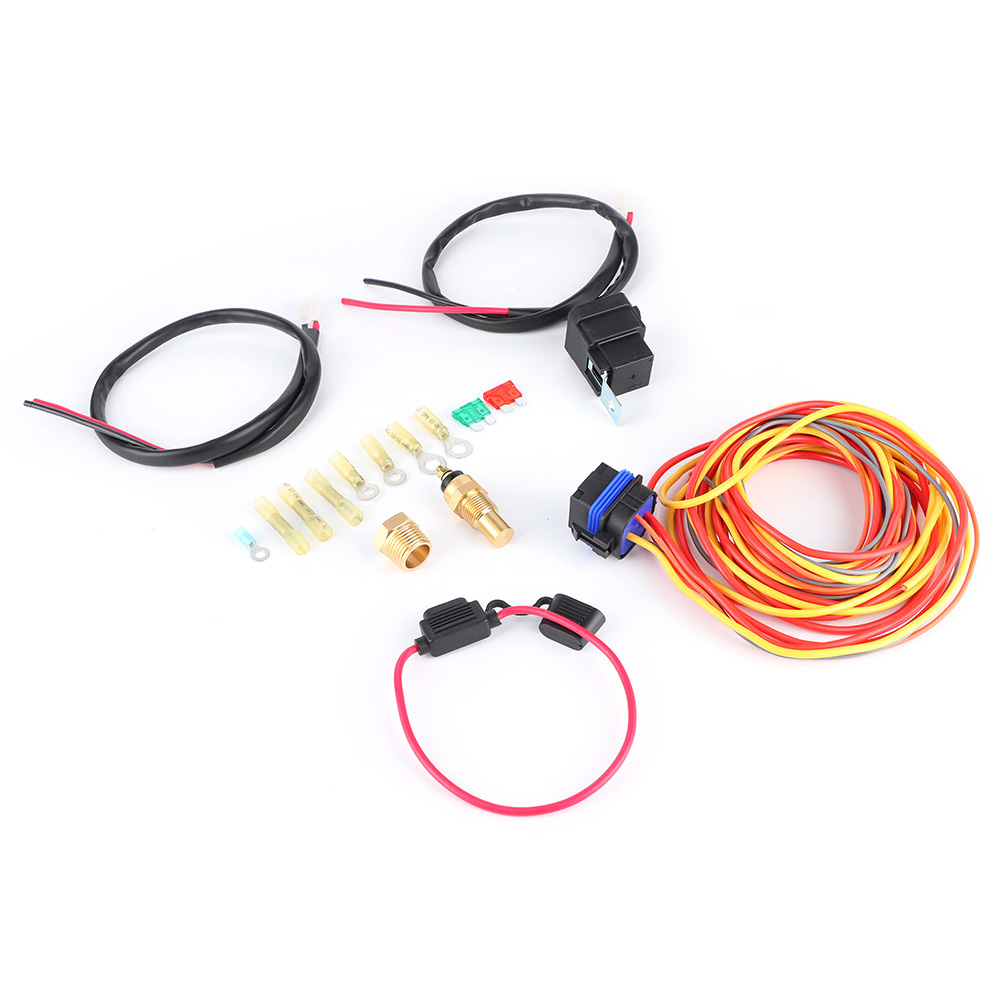Kabelbaum-kit Für Elektrische Kühlventilatoren, Dual/single 165/185 W, Mit Thermostat Und 40-a-relais