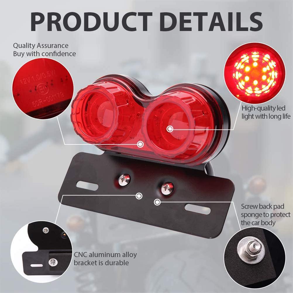 Universelle 12v Led-motorradbremslichter, Blinker, Kennzeichenbeleuchtung Und Rücklicht