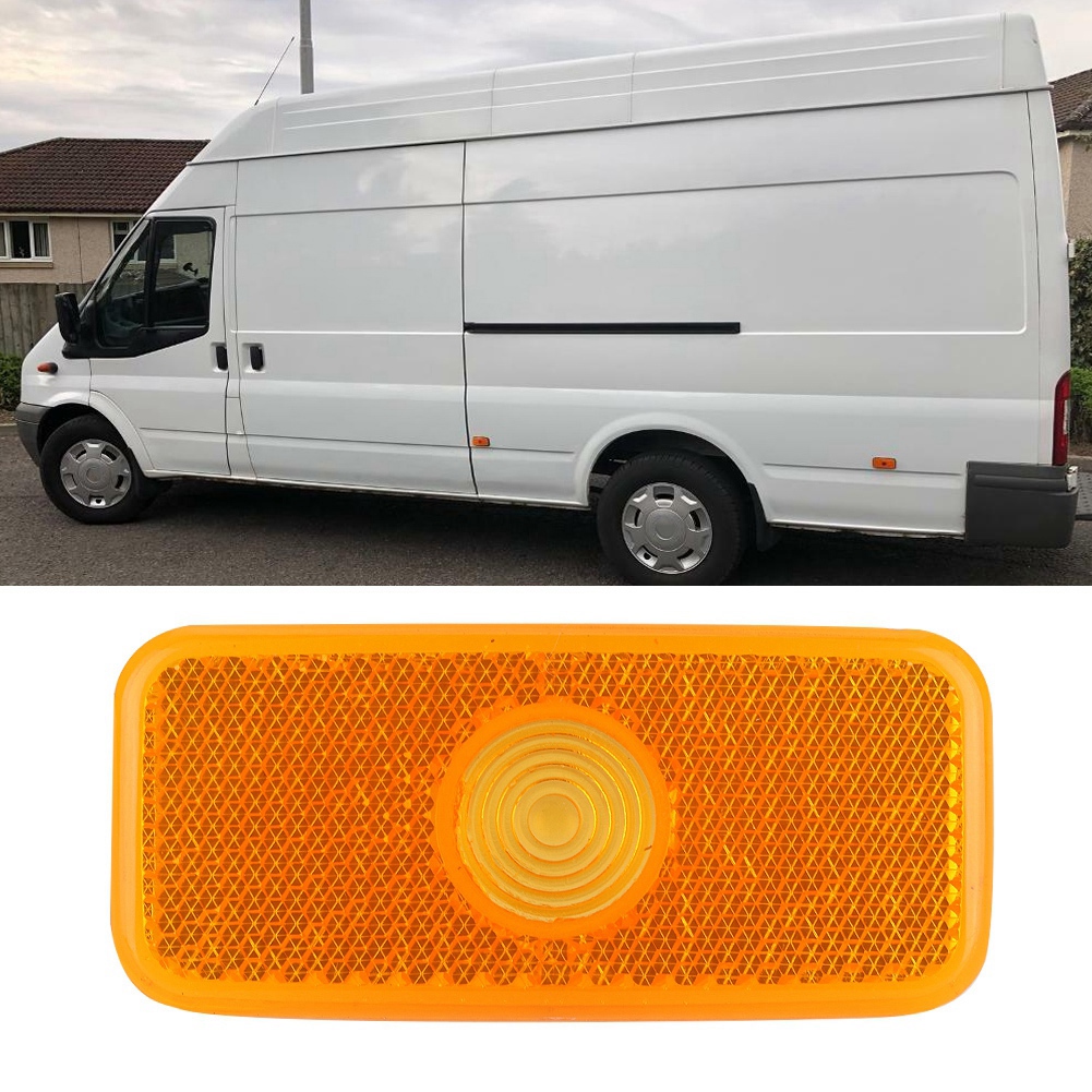 Gelbe Seitenmarkierungsleuchte, Glas 1671689, Für Ford Transit Mk6/mk7, Kunststoffglas, Leuchtmittel Nicht Enthalten