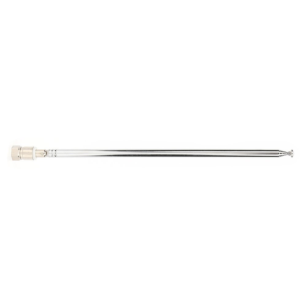 38,8 Zoll (98,6 Cm) Lange, 7-teilige Teleskopantenne Mit F-stecker, Universell Für Ukw-radio, Dab Und Av-empfänger