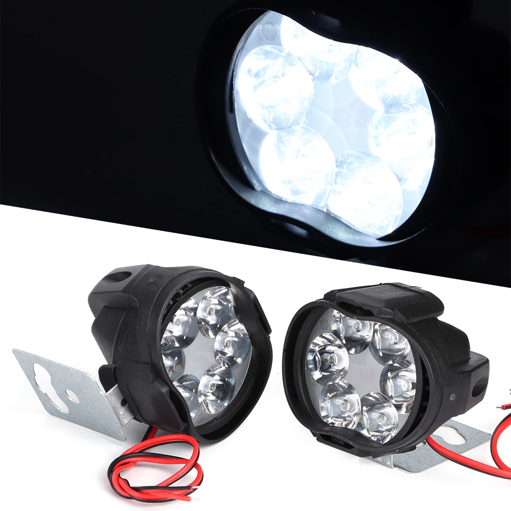 Stück 6 Led-nebelscheinwerfer Für Motorräder, Universell Wasserdicht, 12 V