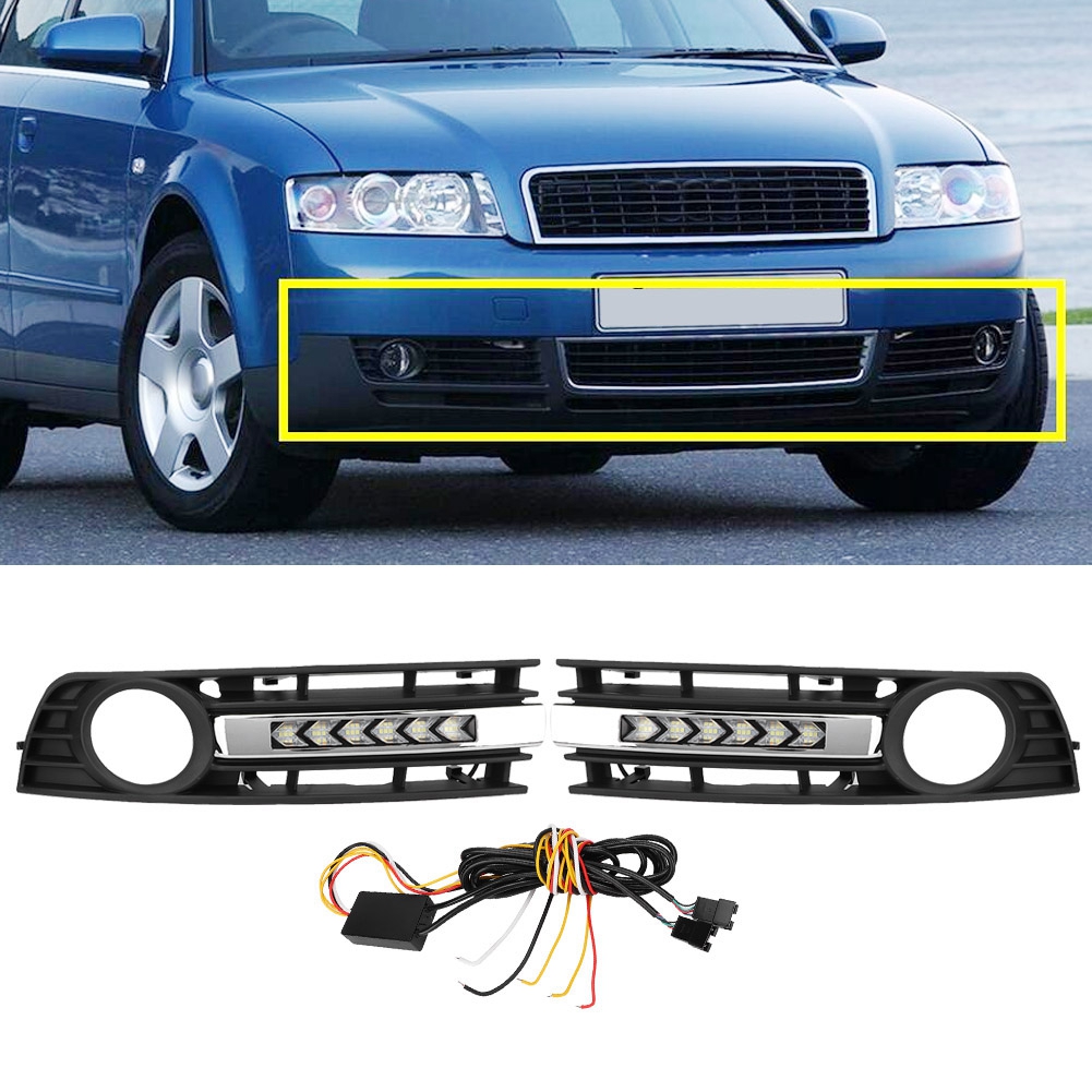 Nebelscheinwerfer + Blinker + Tagfahrlicht Für Audi A4 B6 2001-2005 (chrom)