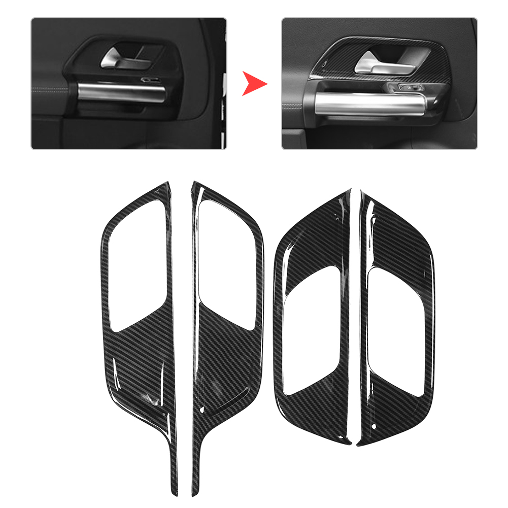 4-teiliges Set Türgriffabdeckungen In Carbonfaser-optik Für Mercedes-benz B-klasse W247 B200 Ab 2020