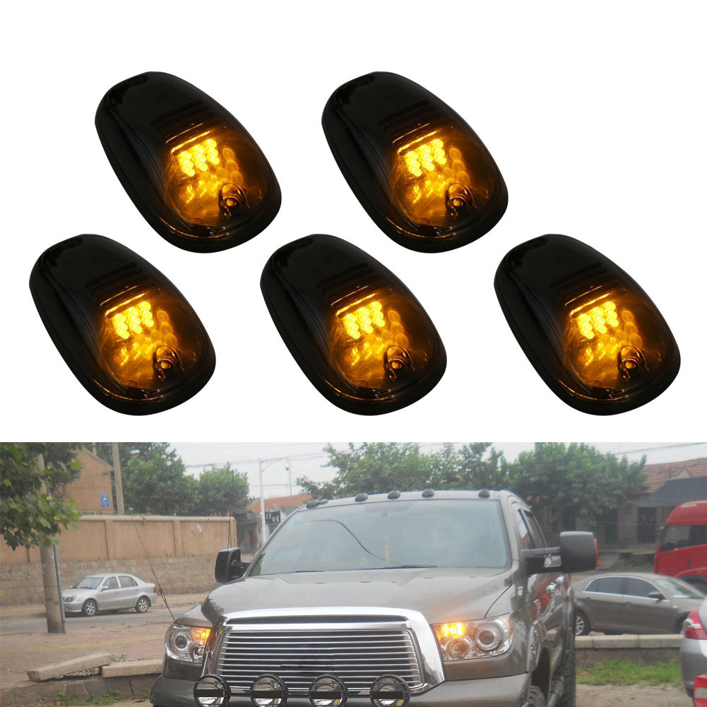 5 Getönte, Bernsteinfarbene Led-positionsleuchten Für Motorhaube, Fahrerkabine, Lkw, Geländewagen, Suv – Nachrüstsatz
