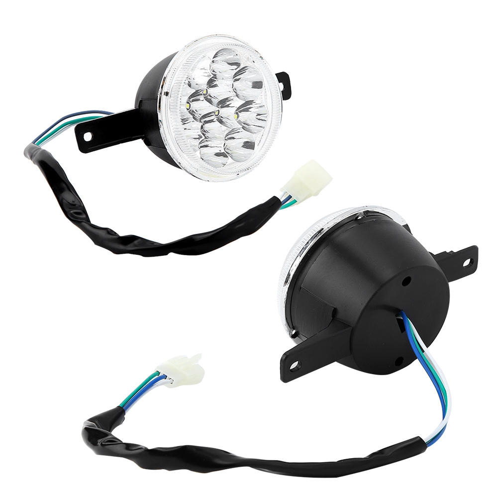 Paar 12v Led-scheinwerfer Für 150ccm Und 250ccm Atvs Und Quads, Mit Linken Und Rechten Vorderen Blinkern, Motocross-licht, Kompatibel Mit Bull Farm Und Offroad-motorrädern.
