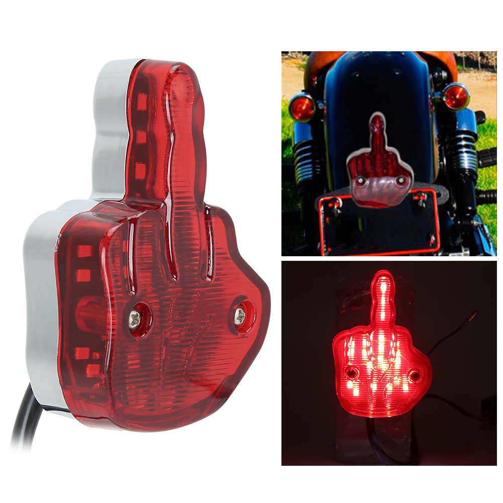 12v Led Motorrad-rücklicht/bremsleuchte, Einzigartiges Mittelfinger-design, Passend Für Yamaha