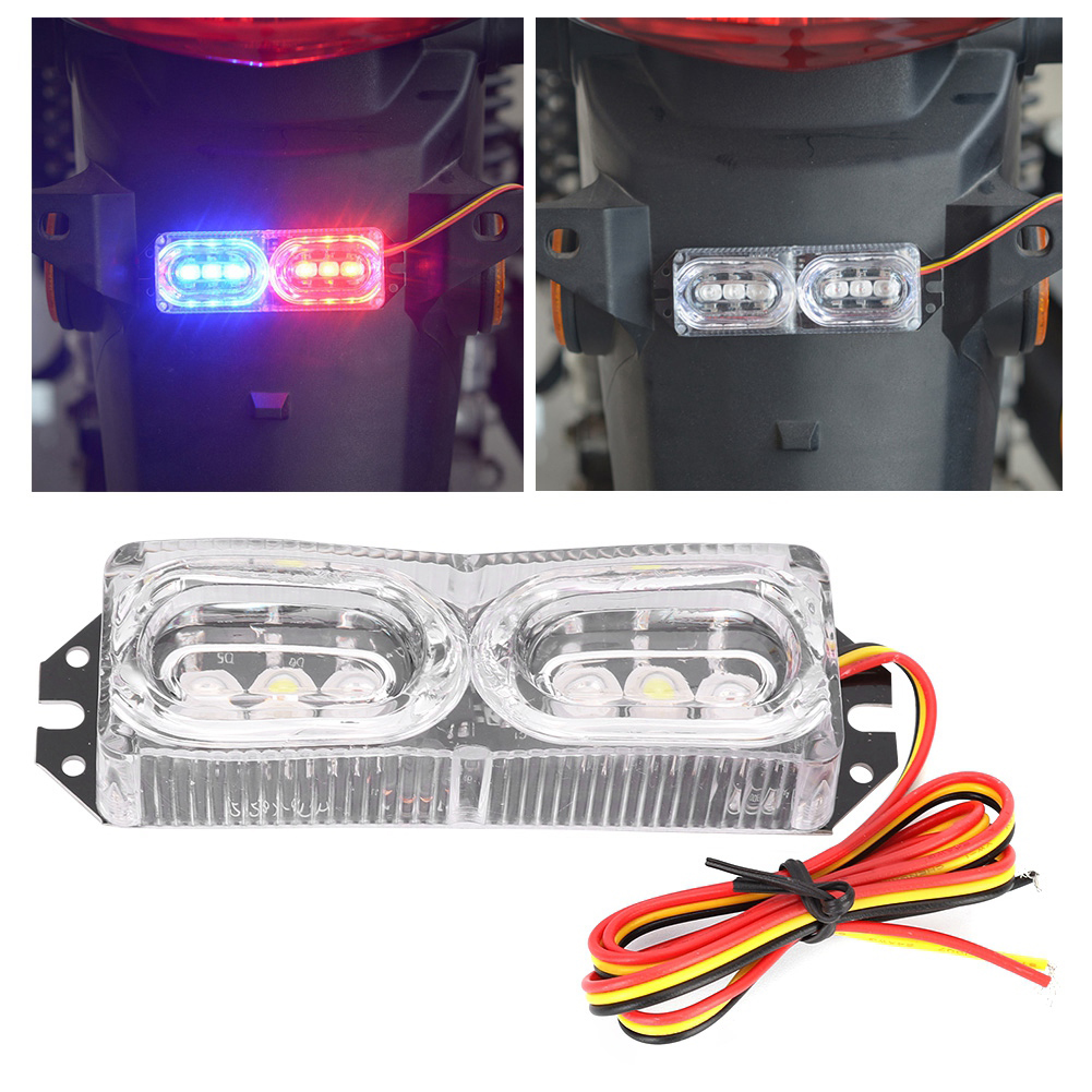 Led-motorradbremslicht Mit Blinkfunktion, Kennzeichenbeleuchtung, Stroboskop-rücklicht 9-80v Dc, Kompatibel Mit 9-60v, Motorrad-sicherheitsset.