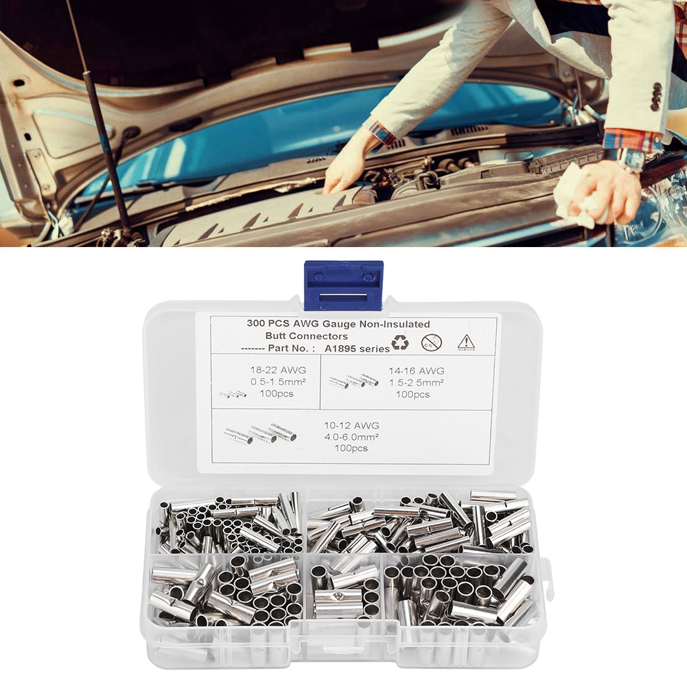 300-teiliges Set Mit Nicht Isolierten Kupfer-stoßverbindern, Verzinnten Crimp-anschlüssen Für Boote Und Autos