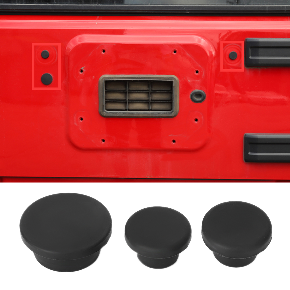 3-teiliges Set Heckklappen-gummistopfen Passend Für Jeep Wrangler Jk 2007-2017 Autozubehör