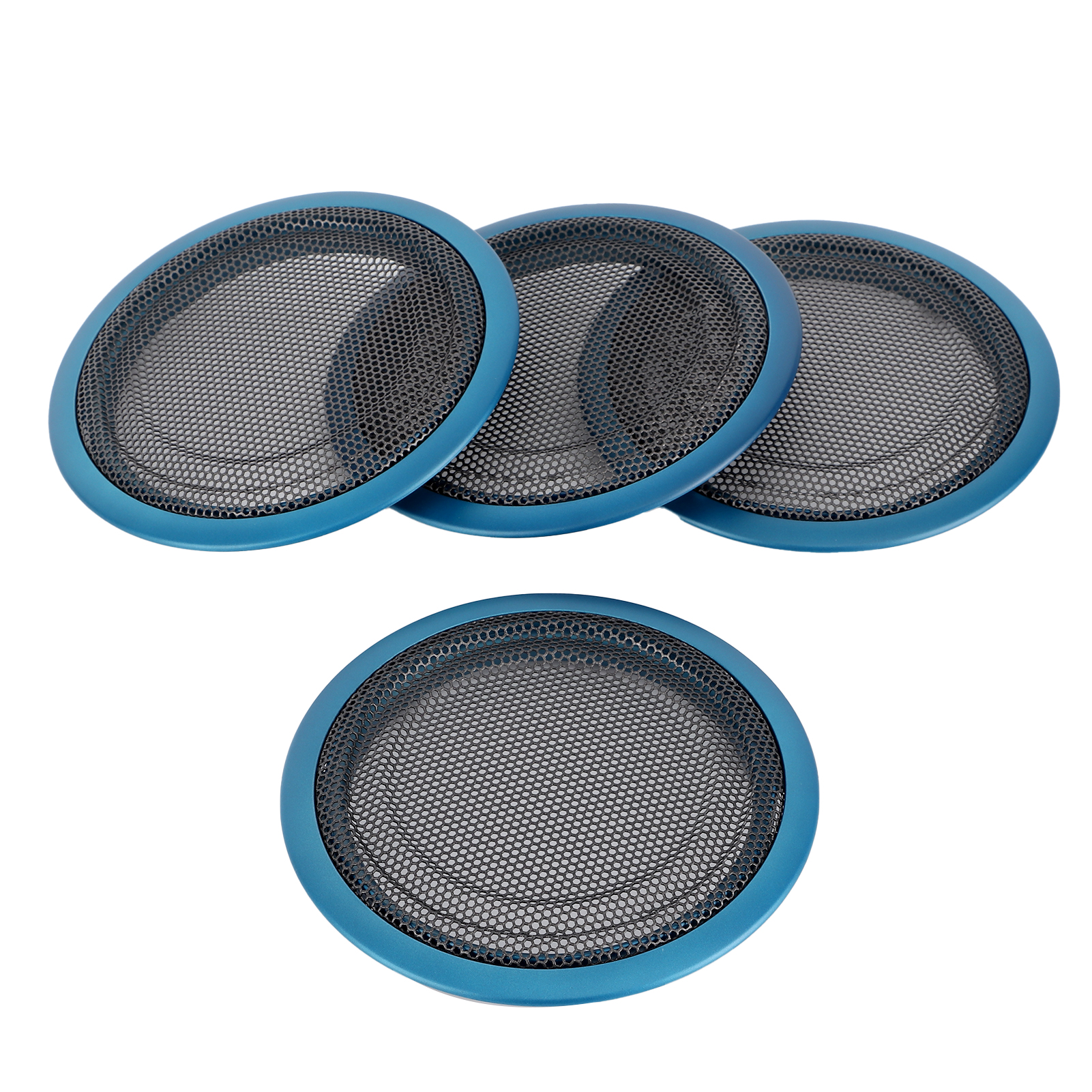 4 Türlautsprecher-einfassungen Für Bmw 3er F30/f35, Blaues Audiopanel, 4-teiliges Set