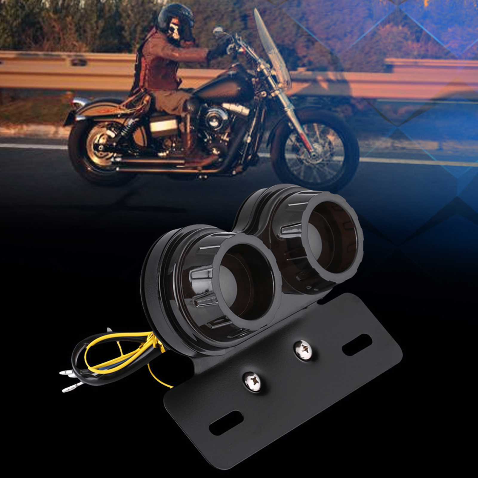 Motorrad-led-rücklicht, Blinker, Bremslicht, Rotes Fahrlicht Für Cafe Racer Custom