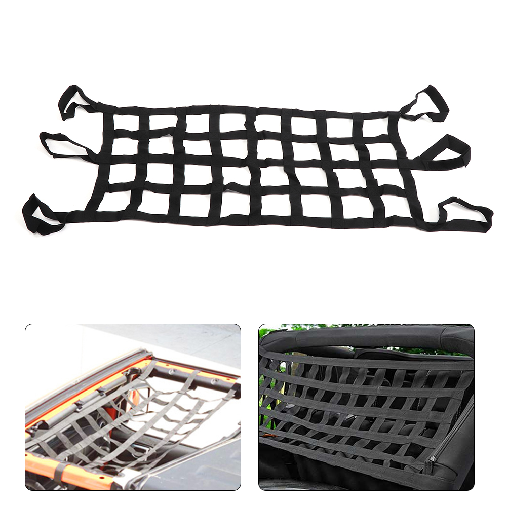 Multifunktionales Autodachnetz, Weiche Hängematte, Heckklappen-ladenetz, Passend Für Wrangler Yj Tj Jk Jl