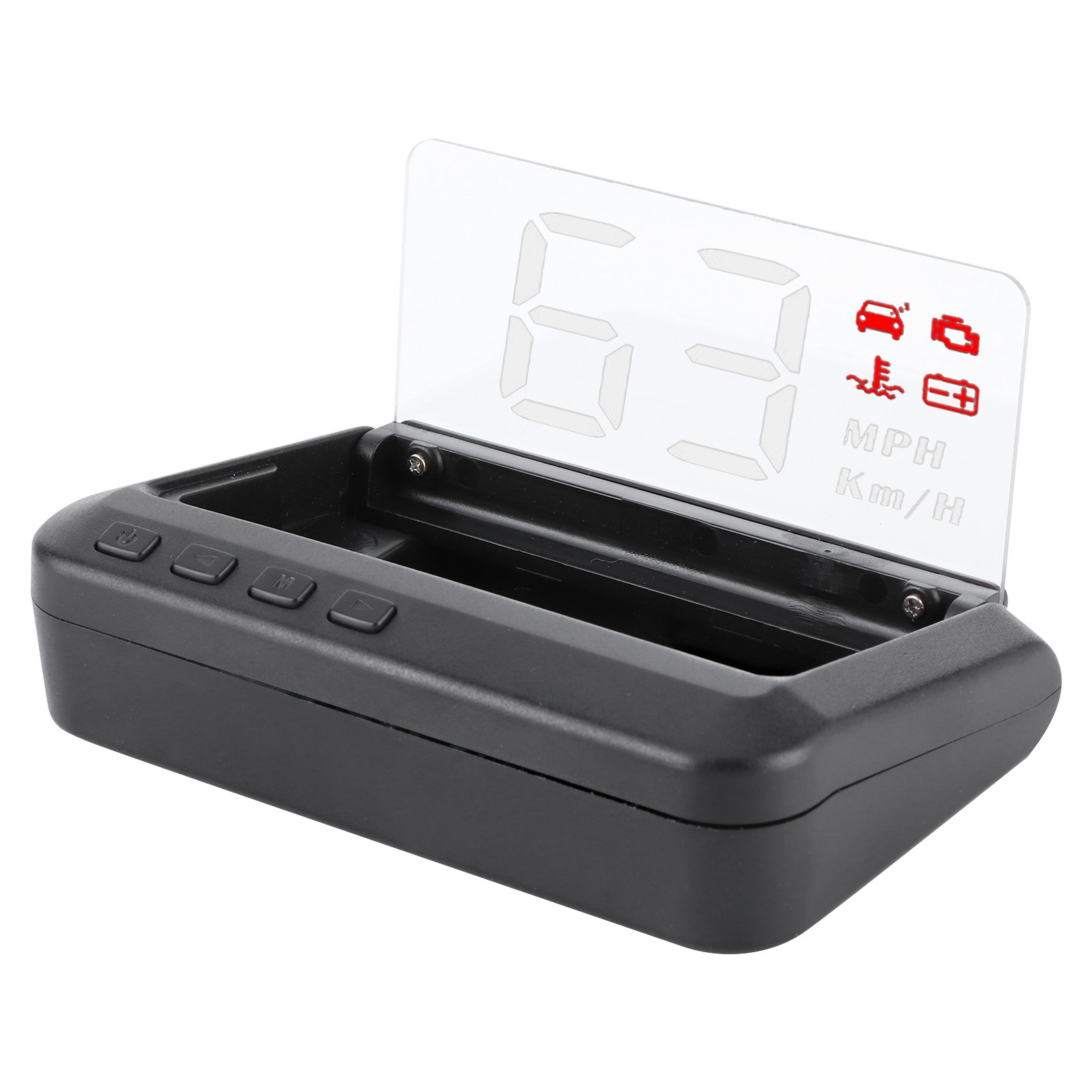 3-zoll-multifunktions-head-up-display (hud) Mit Anzeige Von Geschwindigkeit, Wassertemperatur, Spannung Und Obd-projektor