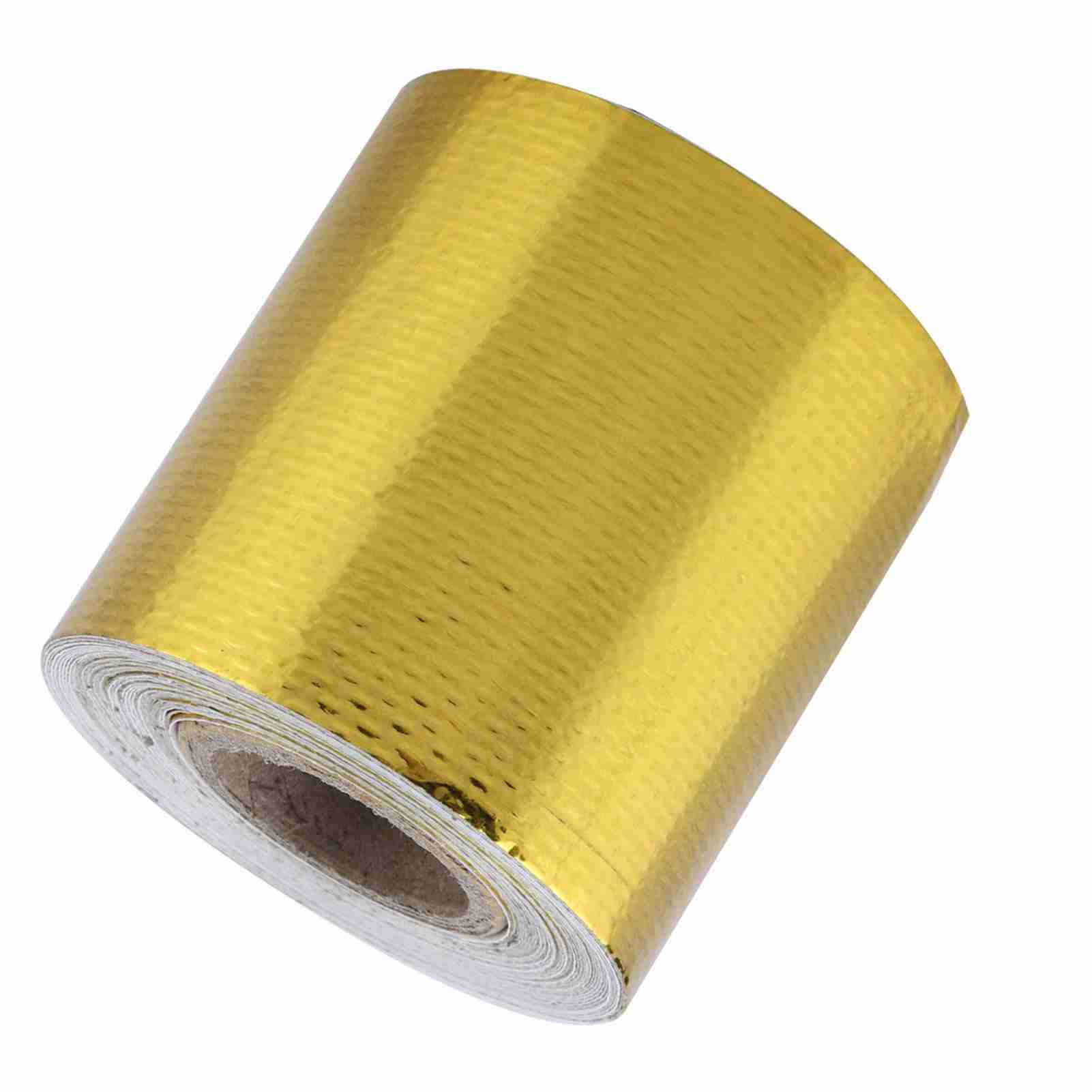 M X 5 Cm Aluminiumklebeband Für Reflektierenden Wärmeschutz, Fahrzeugisolierung, Goldfolie, Hitzebeständig, Selbstklebend, Karosseriereparatur.