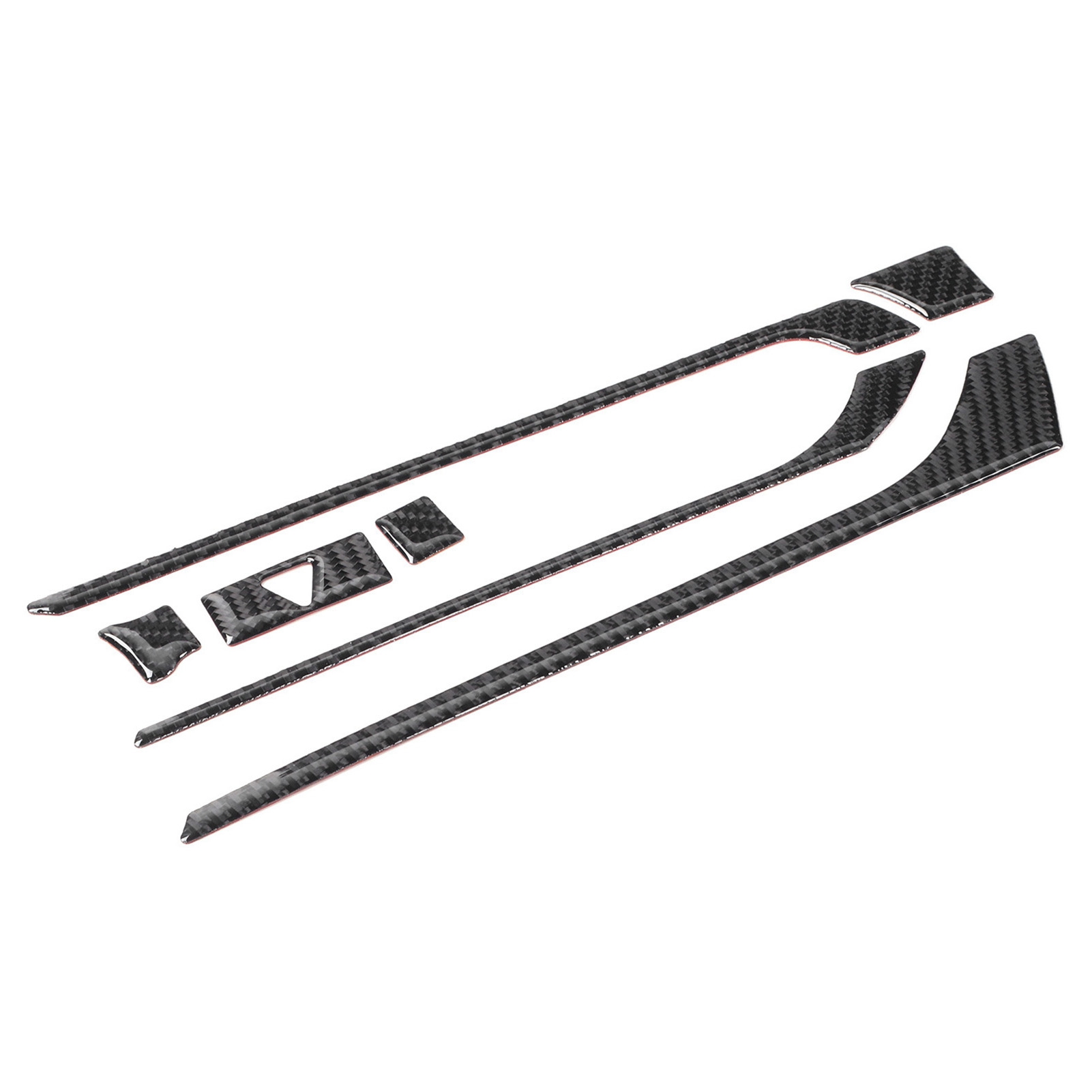 7-teiliges Set Aus Carbonfaser-zierelementen Für Die Mittelkonsole (navigationspanel Und Lüftungsdüsen) Für Mazda Mx-5 Nd Roadster (2016–2020, Rechtslenker)