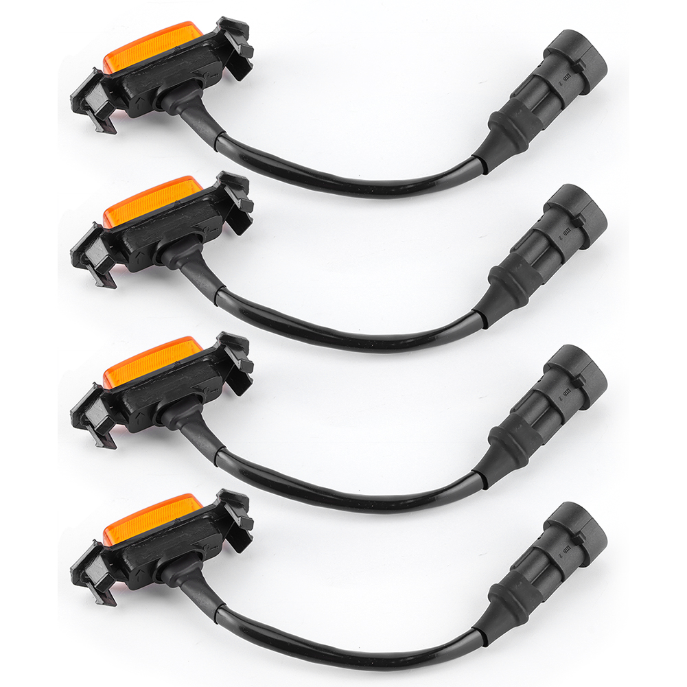 4 Stück 12v Led-kühlergrillleuchten Mit Hoher Helligkeit, Passend Für Toyota Tacoma 2016–2020, Gelbe Linse, Gelbes Licht