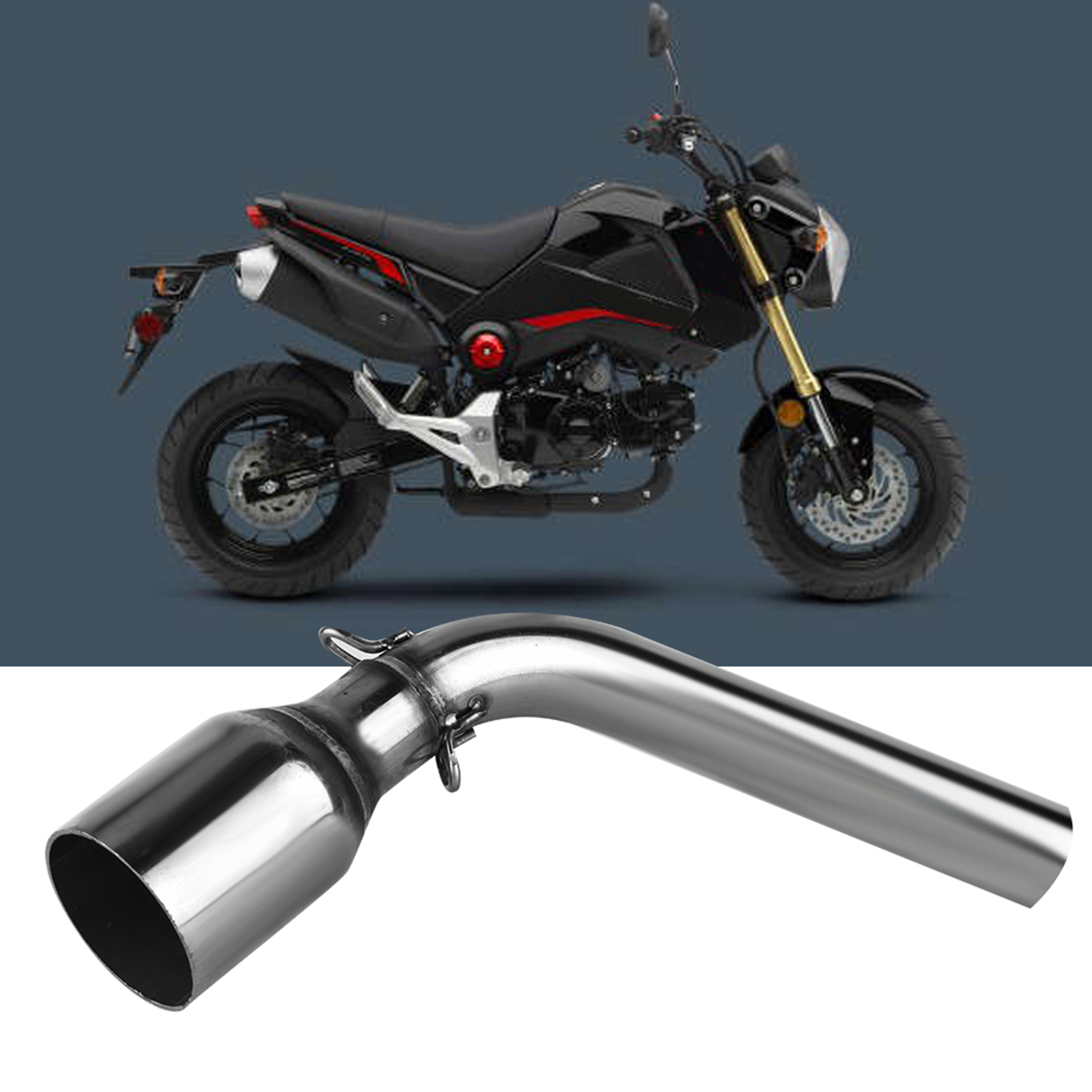 Mittelstück Für Motorradauspuff-verbindungsrohr Für Msx125 (2013–2015), Edelstahl-zwischenrohr, Rohrverbinder