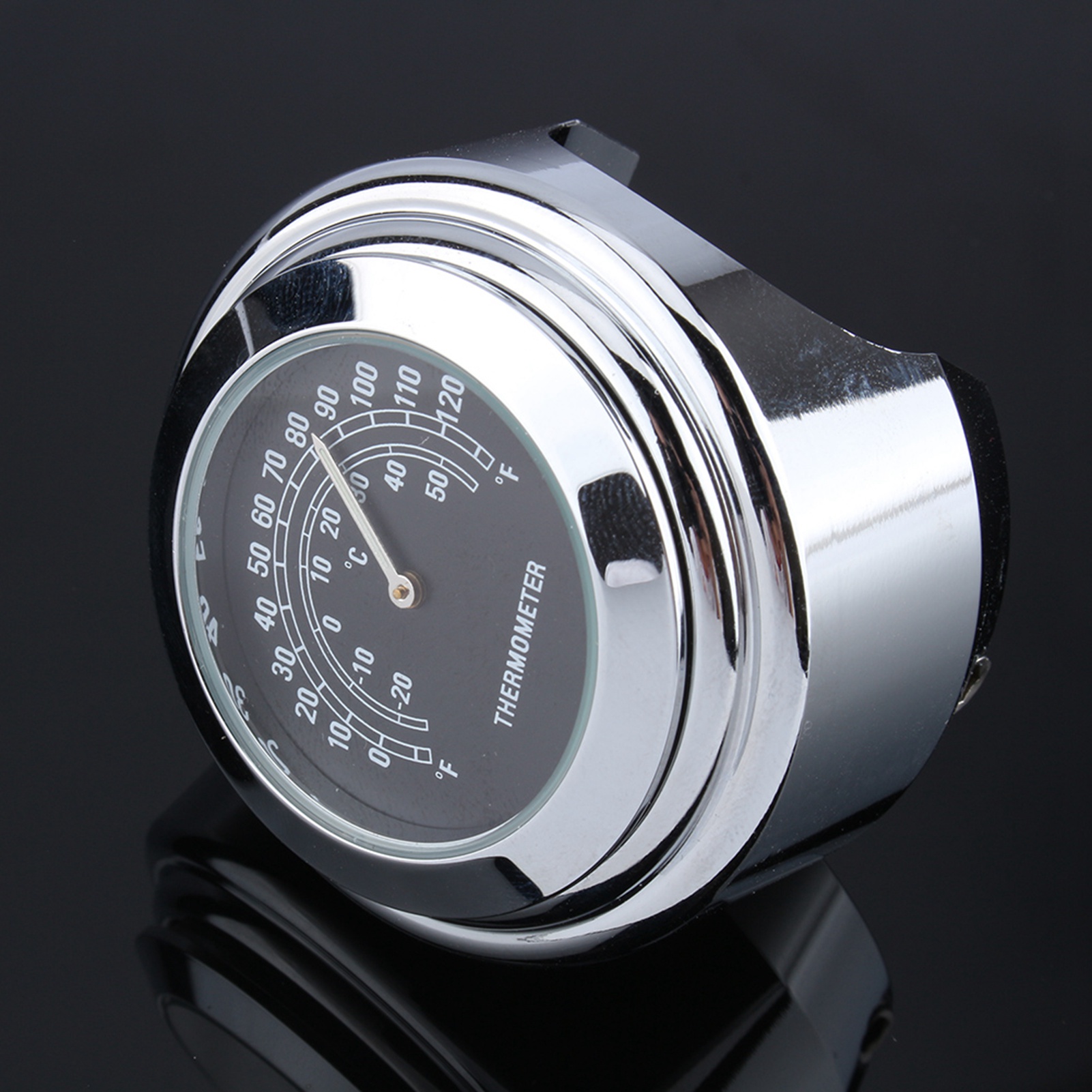 Robustes Motorrad-lenkerthermometer Aus Aluminiumlegierung, Ø 7/8" Bis 1", Für Lenker, Langlebiger Temperaturanzeiger