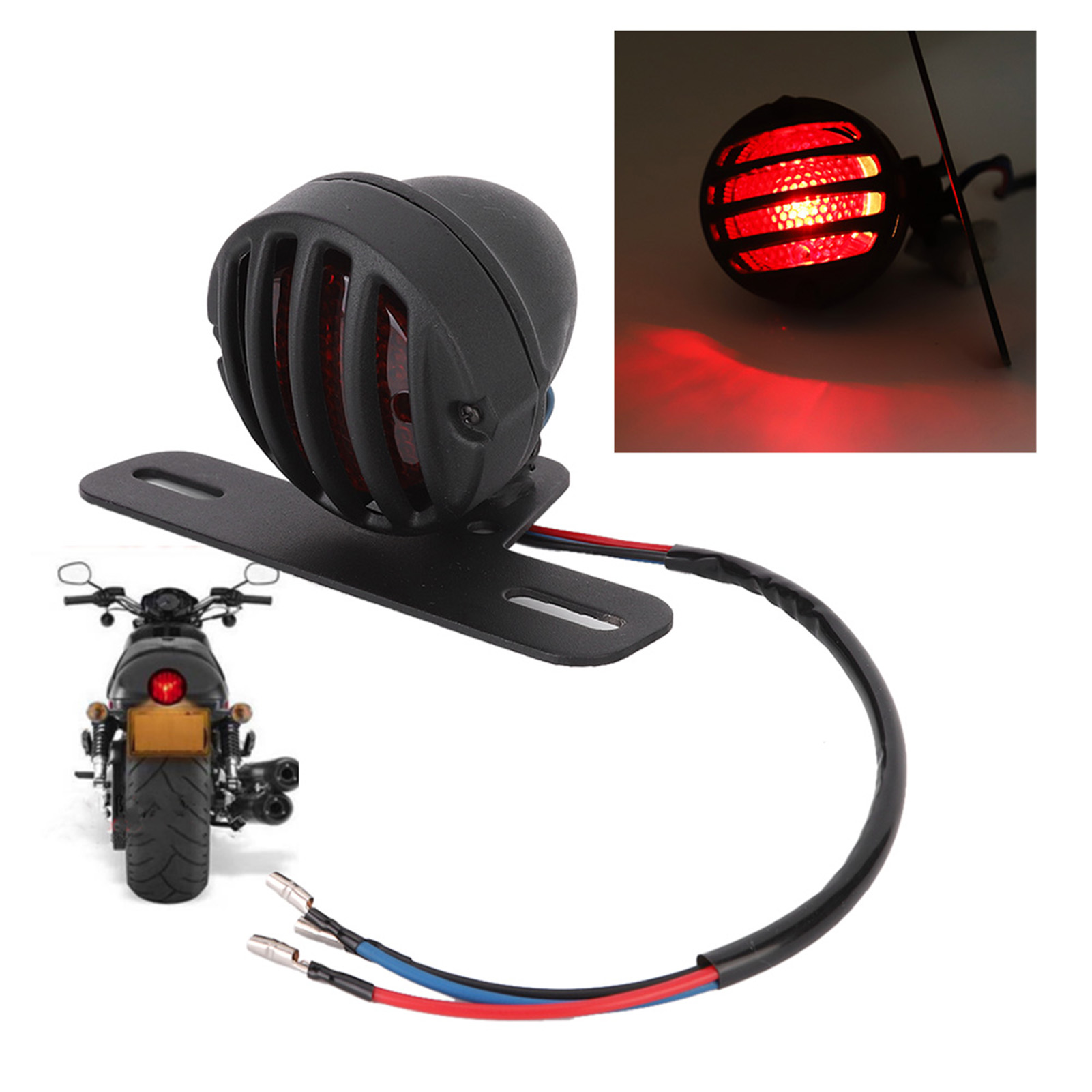 Universelle 12v-rückleuchte Für Klassische Motorräder, Retro-rücklicht, Zubehör Zur Individualisierung Von Oldtimer-motorrädern, Signalleuchte