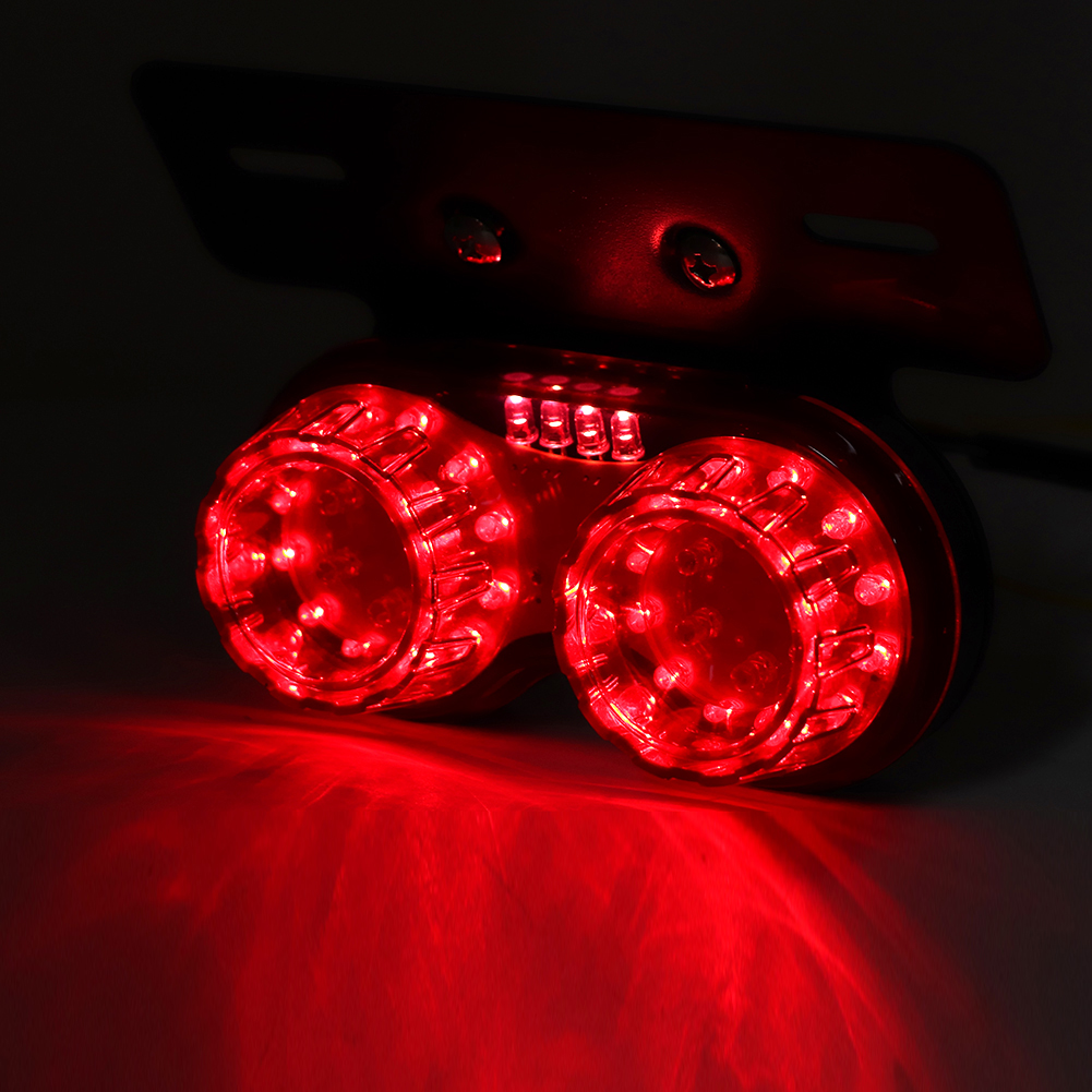Runde Rote 12v-led-motorradbremsleuchte, Universelles Rücklicht Für Custom-bikes, Motorradbremszubehör, Nachrüst-rücklicht