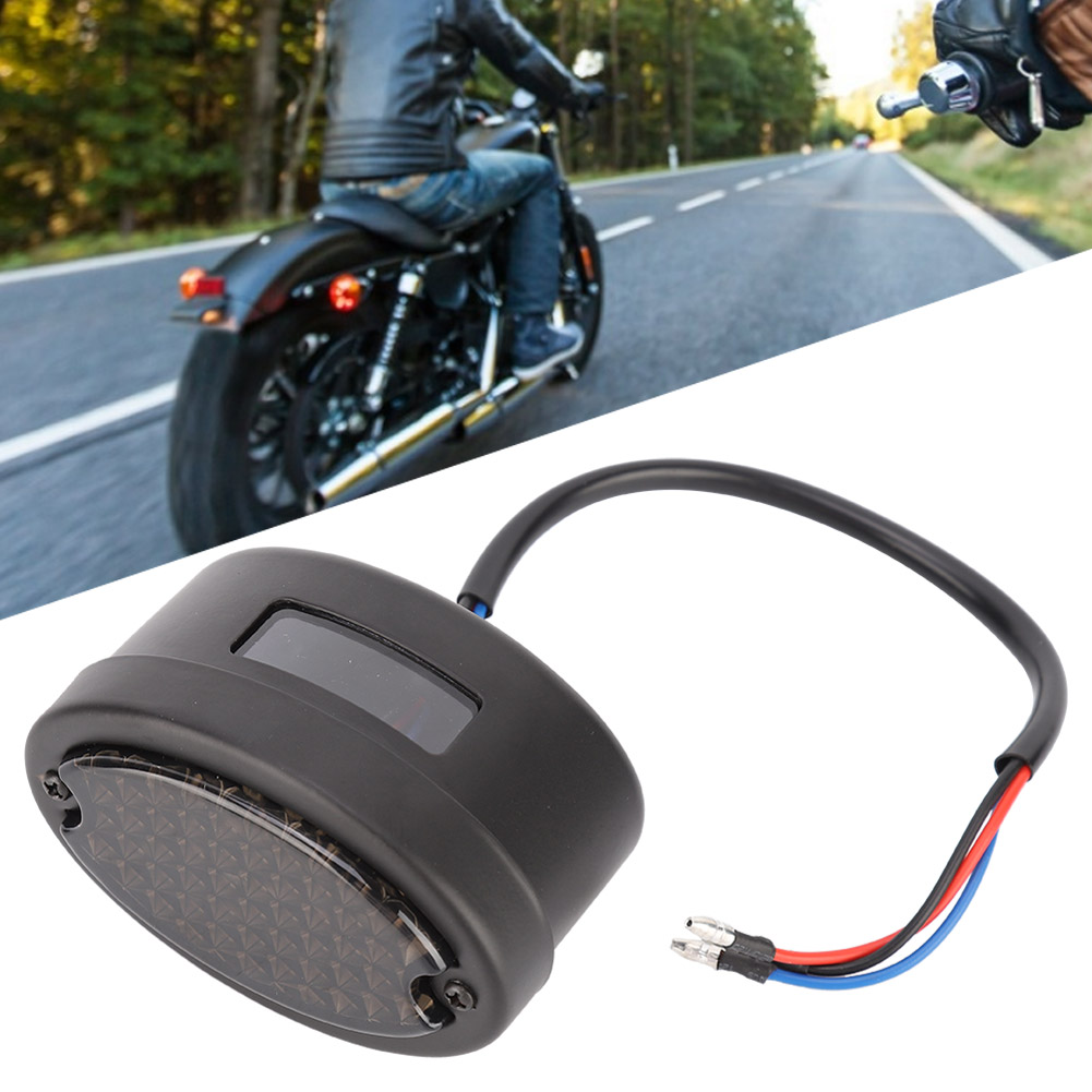 Retro-motorrad-led-rücklicht, Brems-/blinker-/kennzeichenbeleuchtung, Getönte Linse, Positionslicht