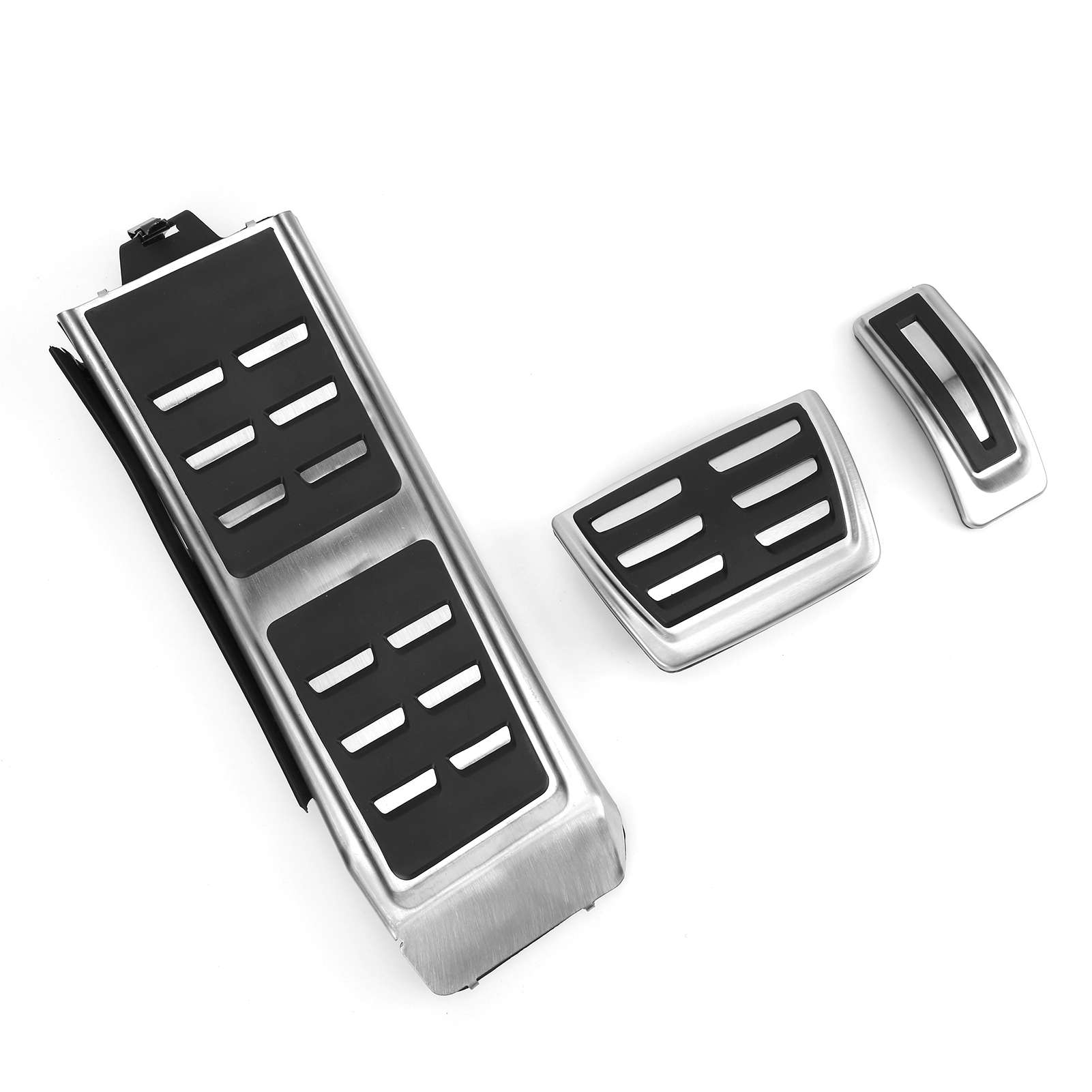Set Aus 3 Edelstahlpedalen Für Audi A4 B8/s4/rs4 Automatikgetriebe, Linkslenker, Baujahre 2008–2015, Bestehend Aus Fußstütze, Gas- Und Bremspedal, Edelstahl-ersatz