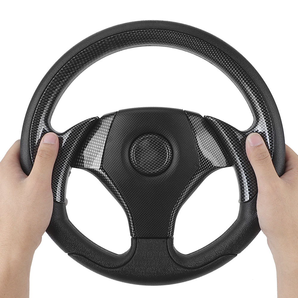 320 Mm / 12,5 Zoll Autolenkrad, 6-loch-befestigung, Universelles Auto-tuning-zubehör, Carbonfaser-optik