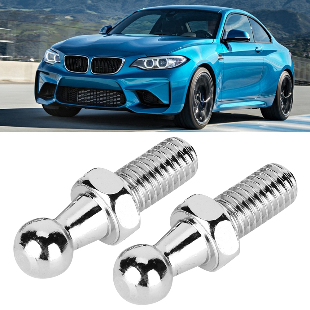 Satz Mit 2 Cnc-gefrästen Aluminium-kugelgelenkbolzen Für Gasdruckstoßdämpfer, Sphärische Endkappe (m8)