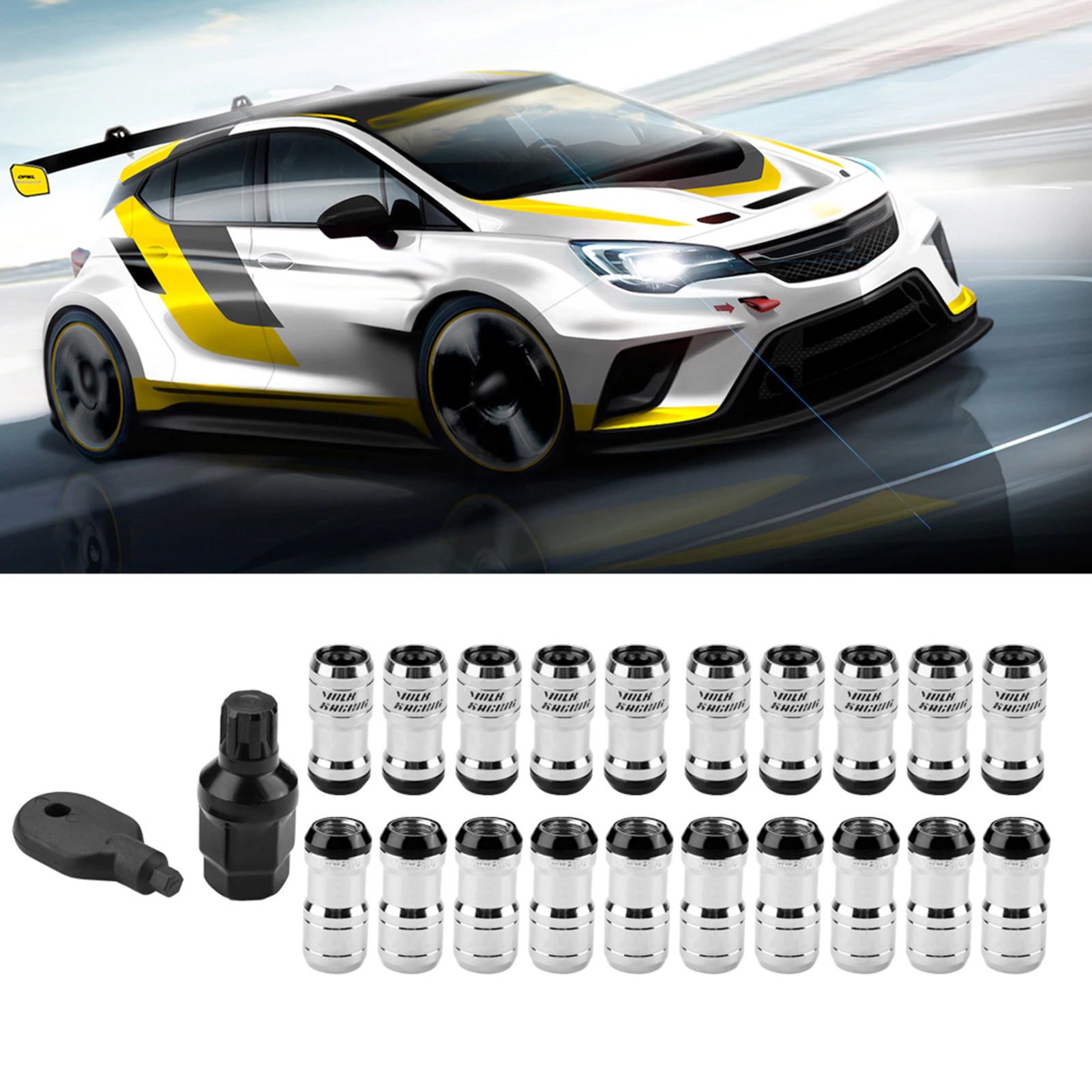 M12x1,5 Radmuttern Für Zubehörfelgen, Schwarze Befestigungsschrauben, Rennsport, 20-teiliges Set, Kompatibel Mit Den Meisten Fahrzeugen.