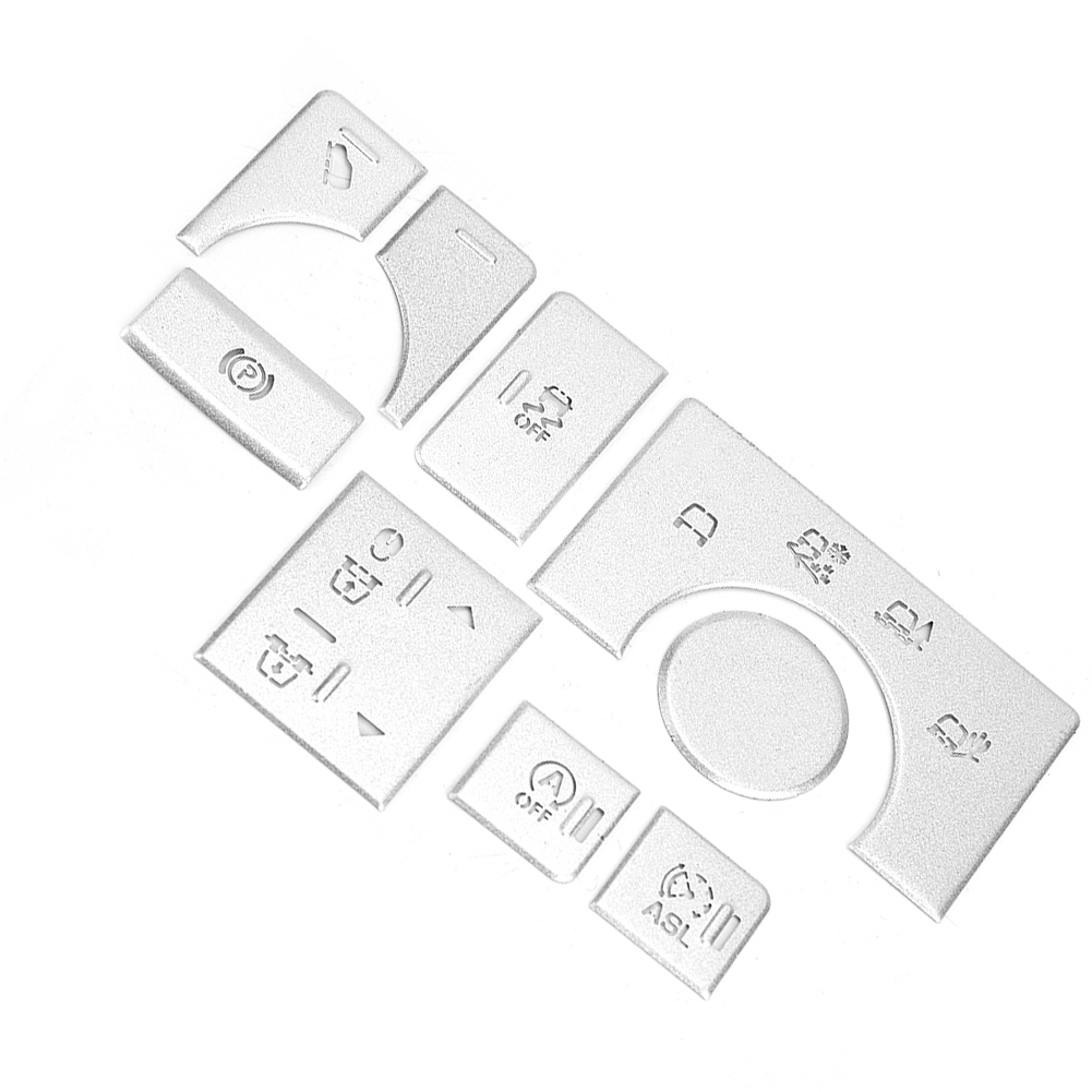 9 Stück Aufkleber Aus Aluminiumlegierung Für Die Mittelkonsolen-modus-tasten Für Land Rover 2014-2017